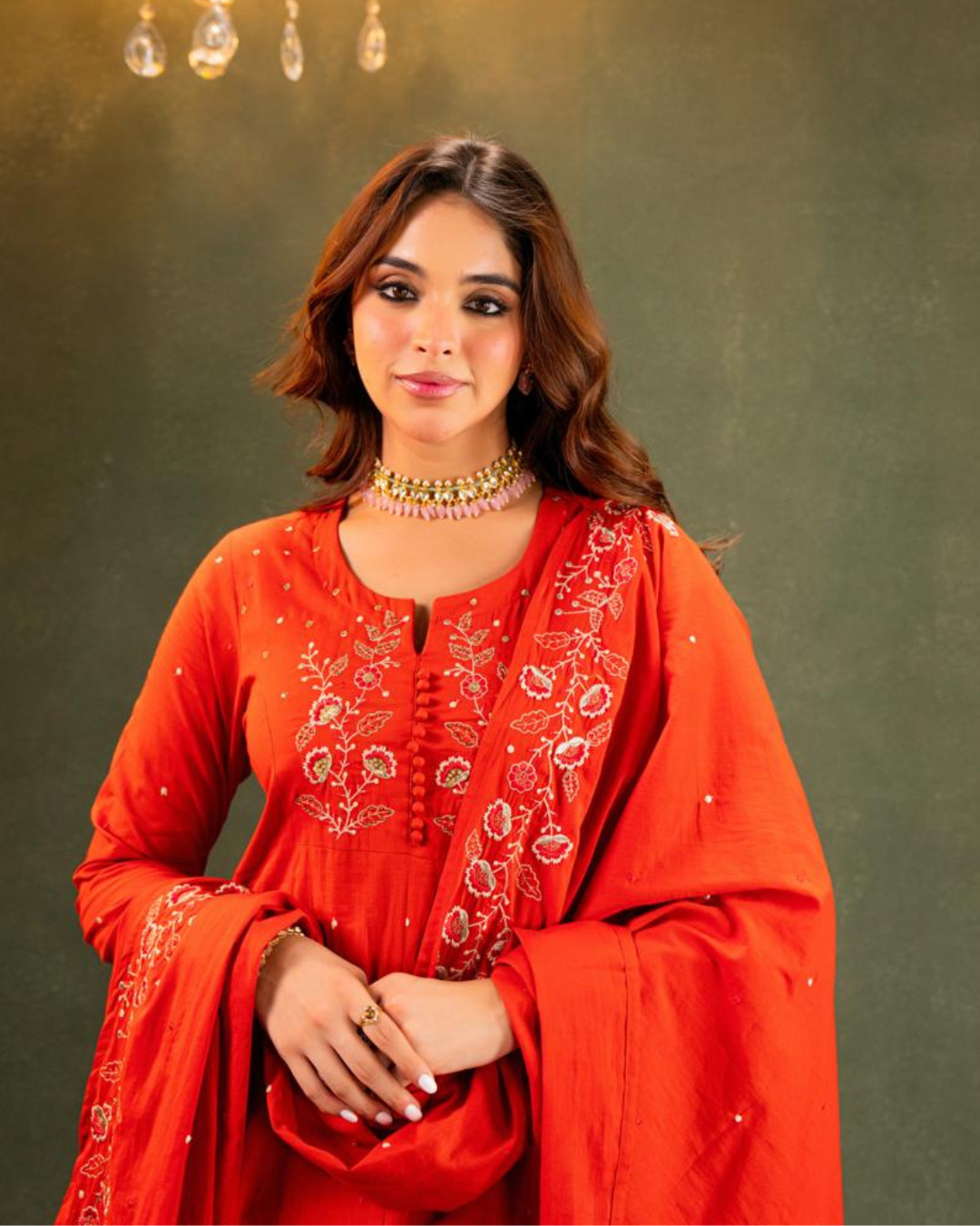 Dupatta Pant Set