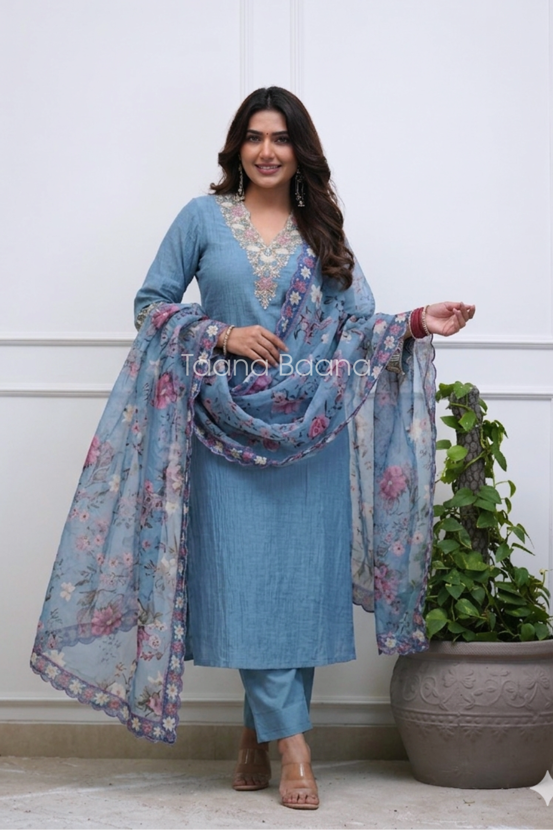 Dupatta Pant Set