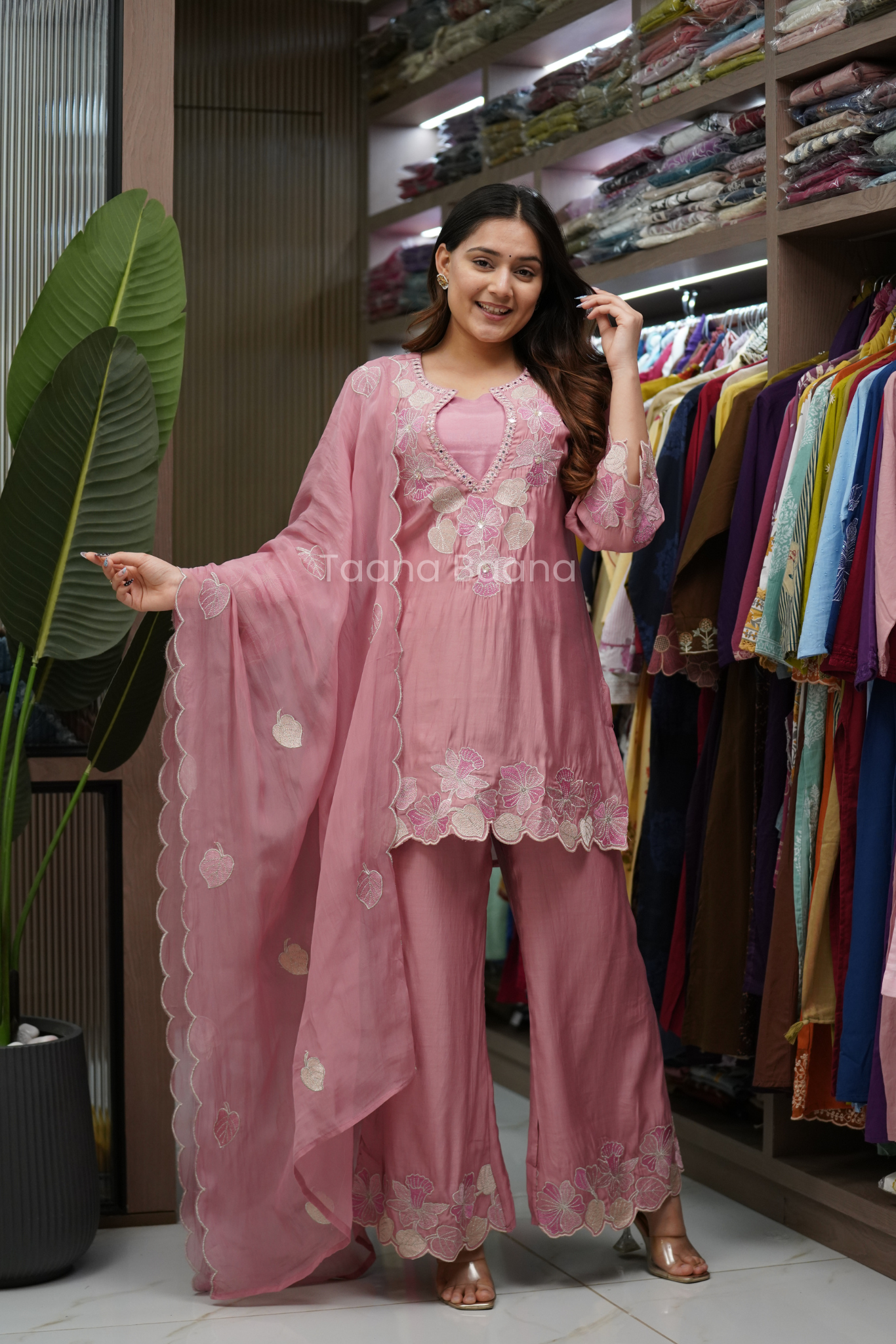 Dupatta Plazo Set