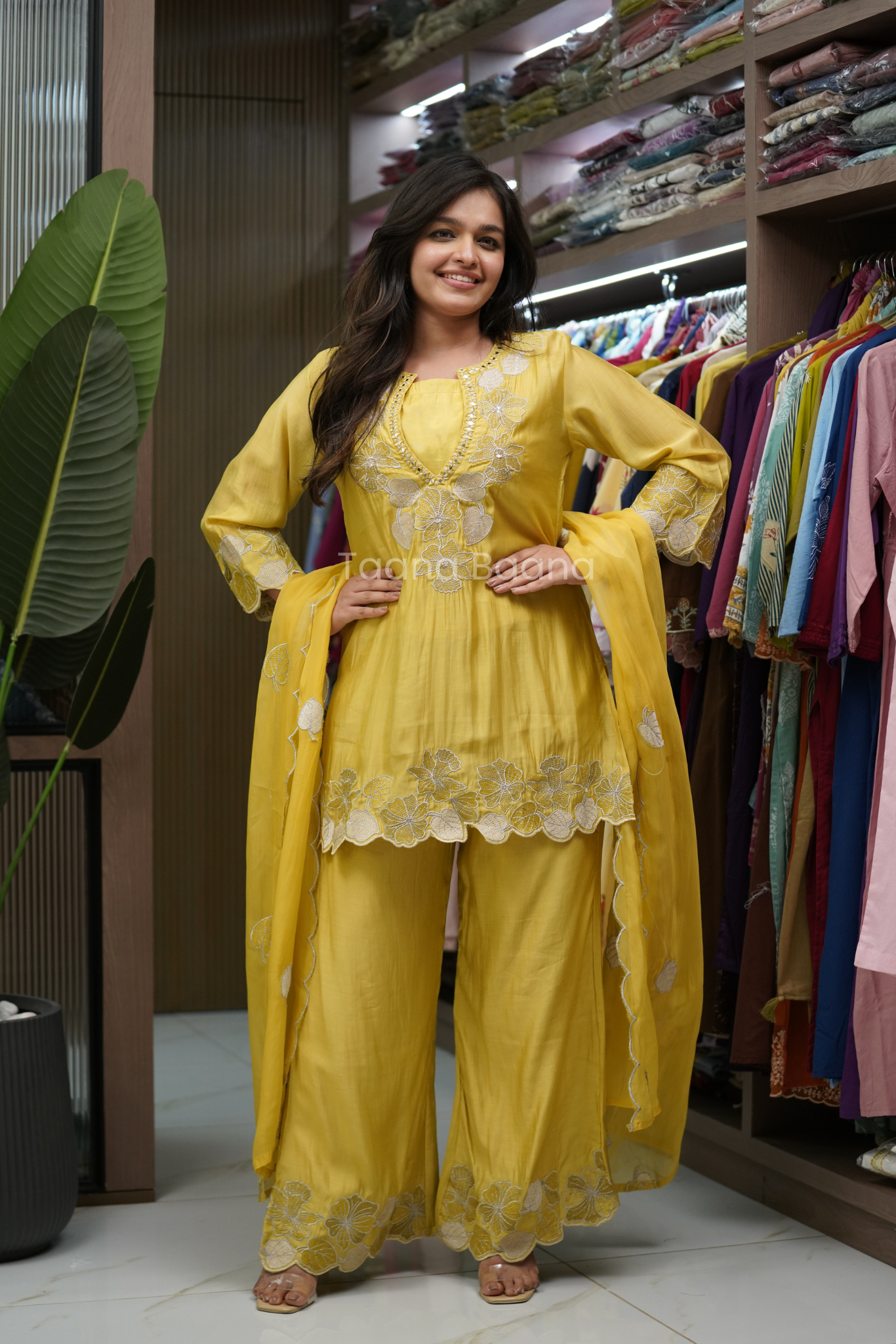 Dupatta Plazo Set