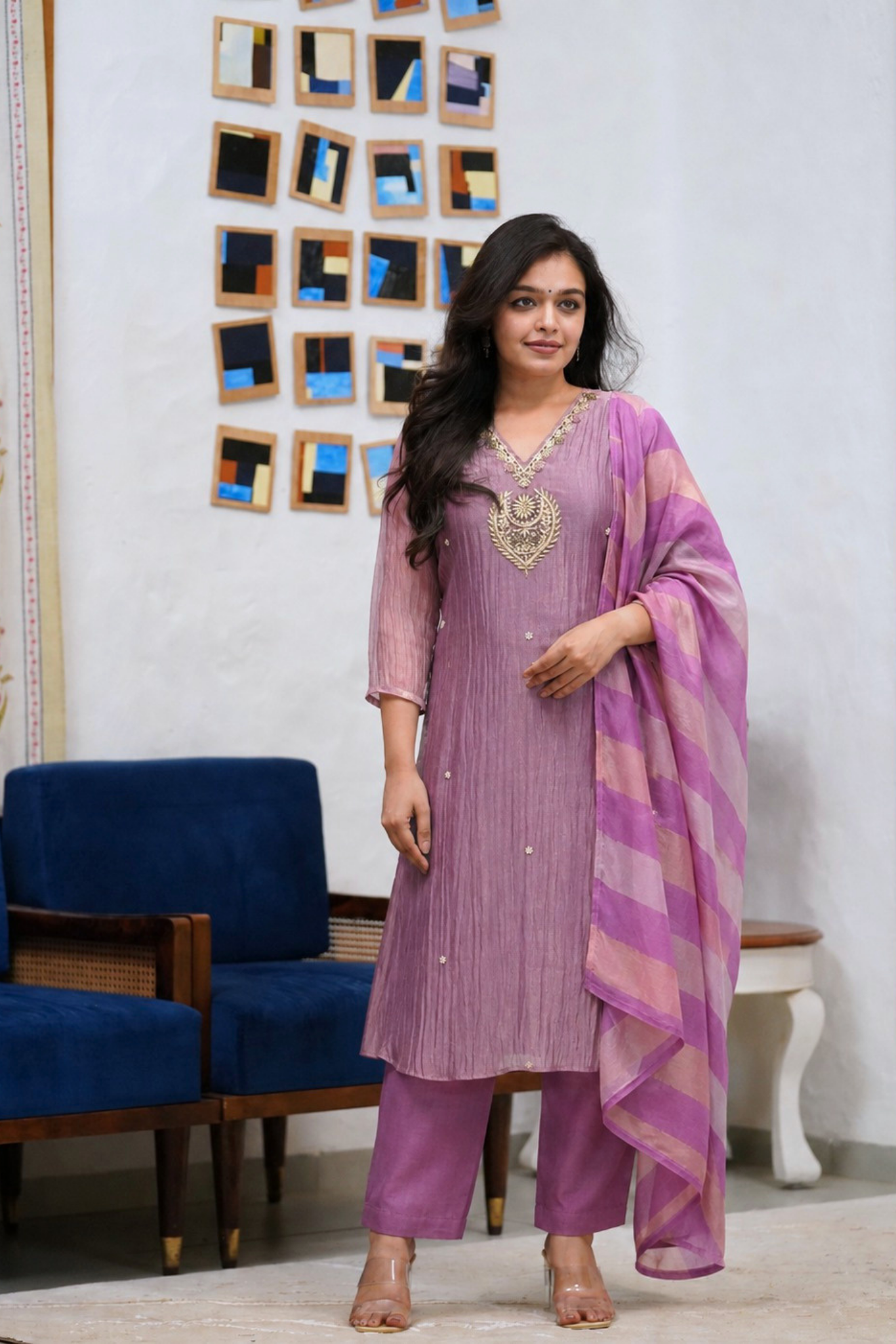 Dupatta Pant Set