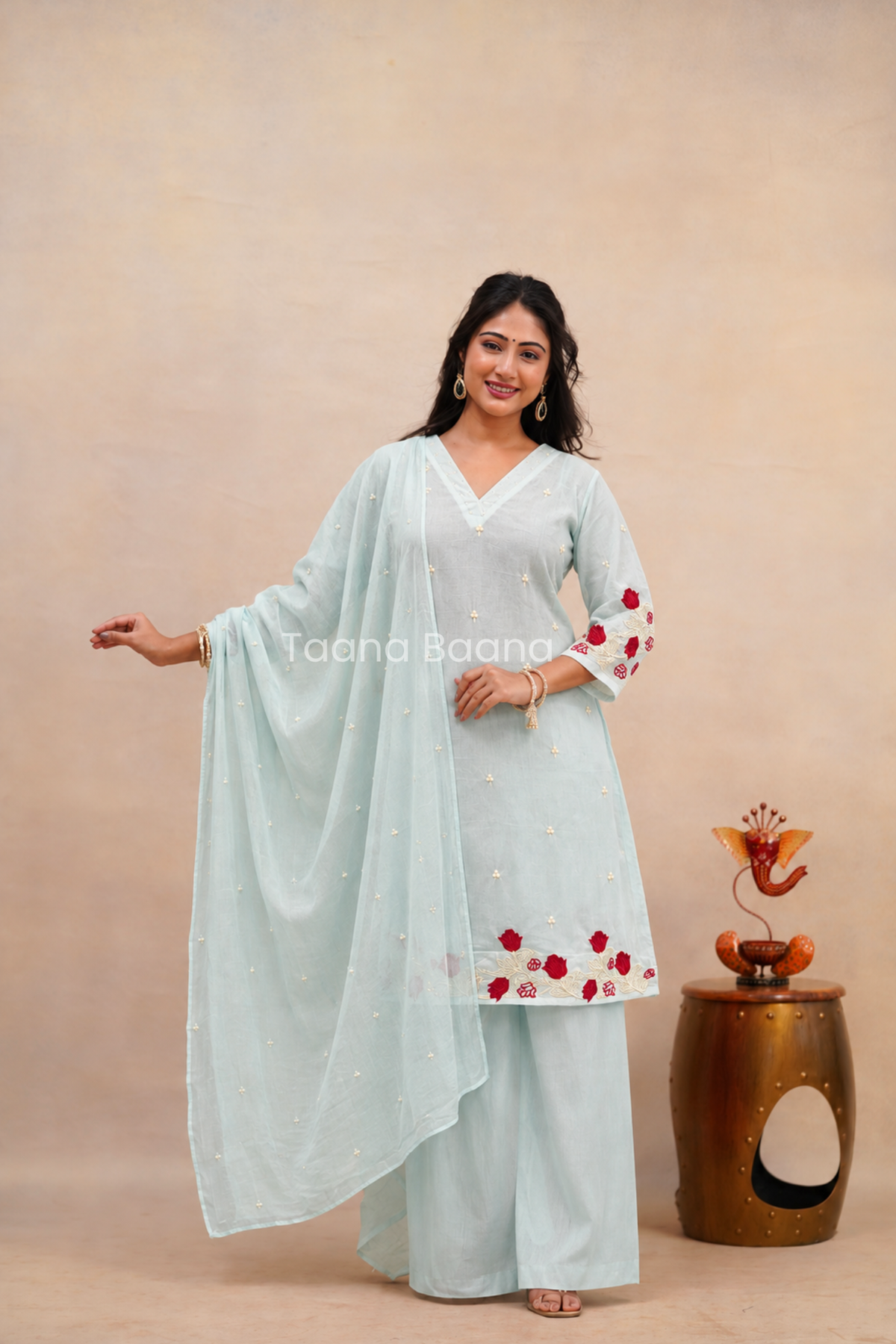 Dupatta Plazo Set