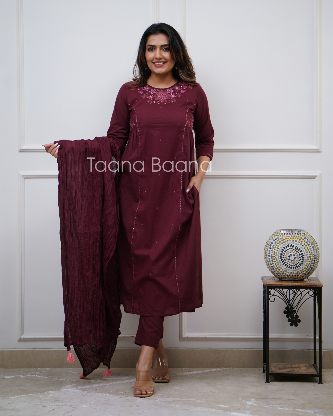 Dupatta Pants Set