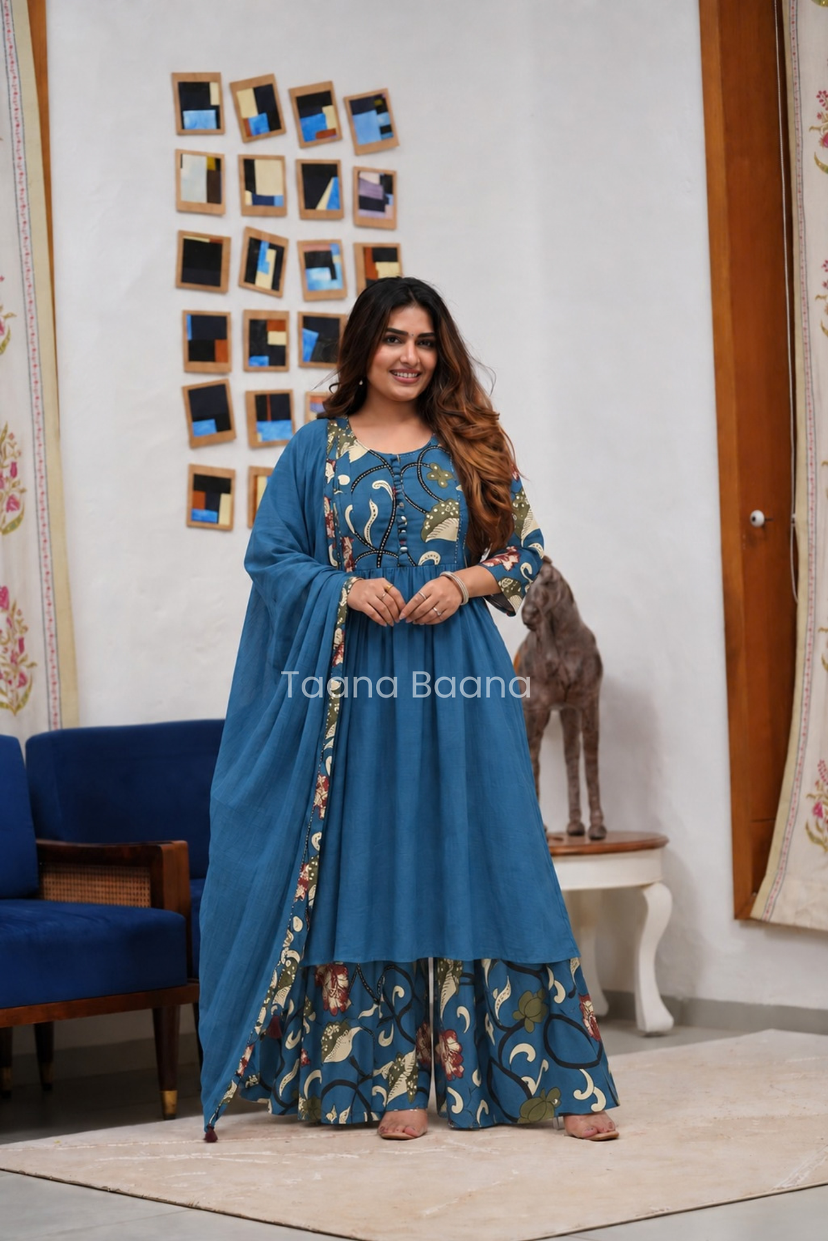 Dupatta Plazo Set