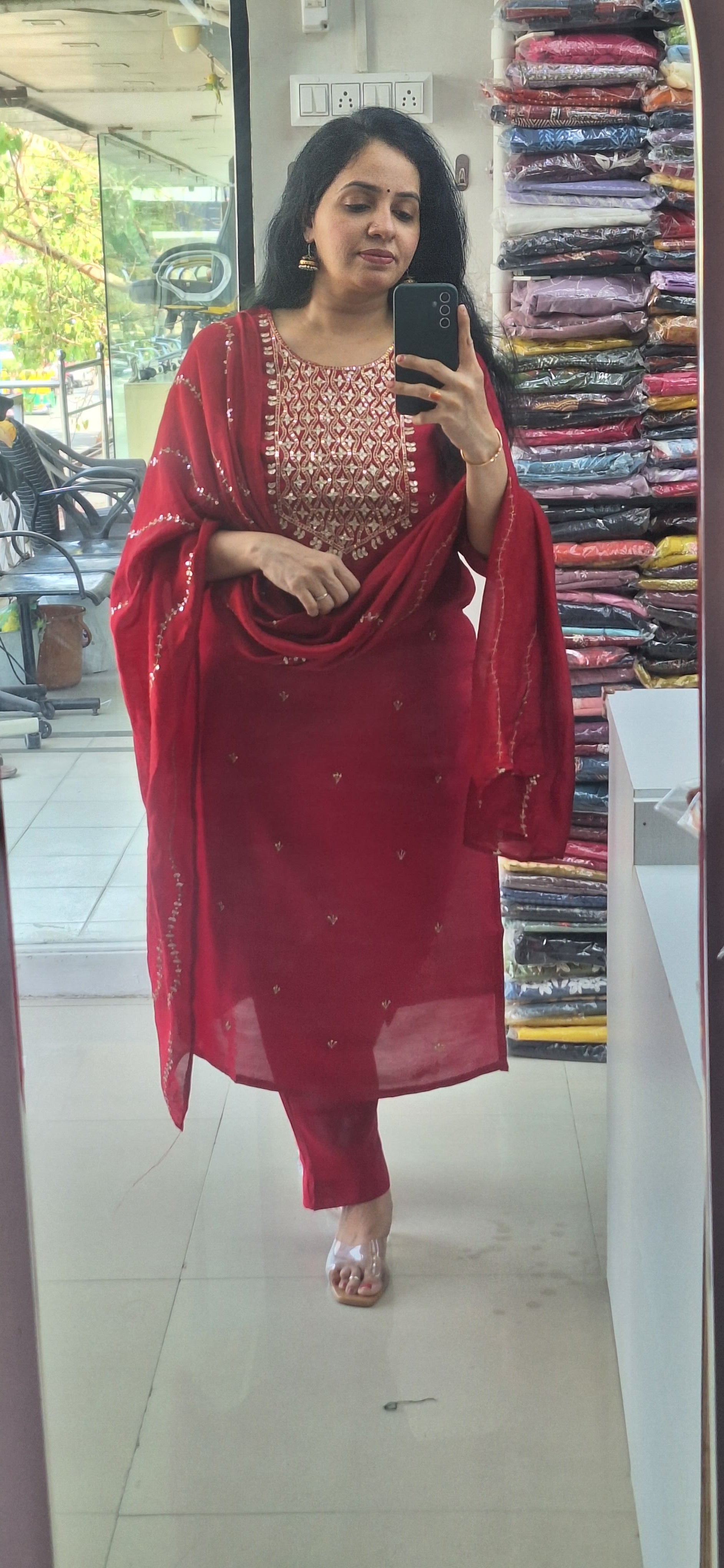 Dupatta Pants Set