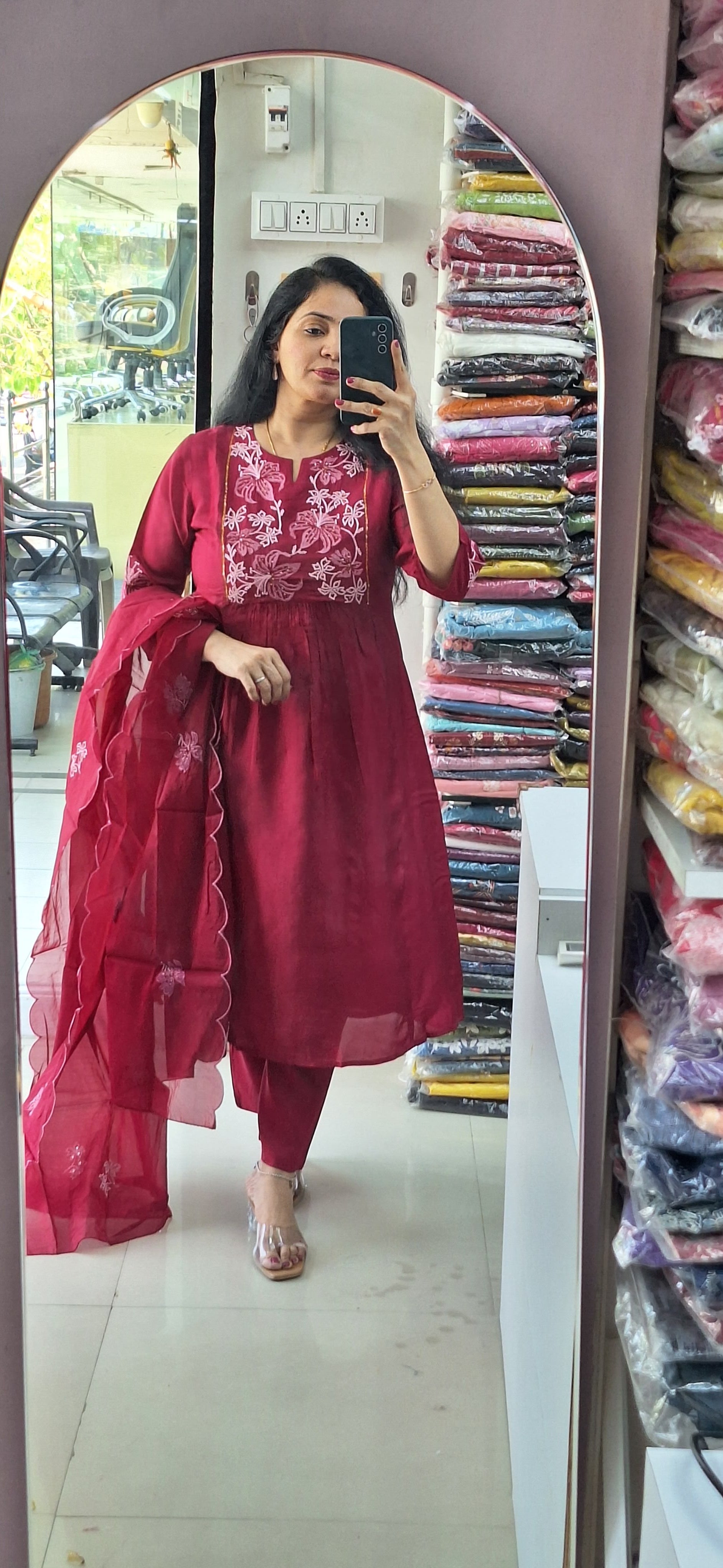 Dupatta Pants Set