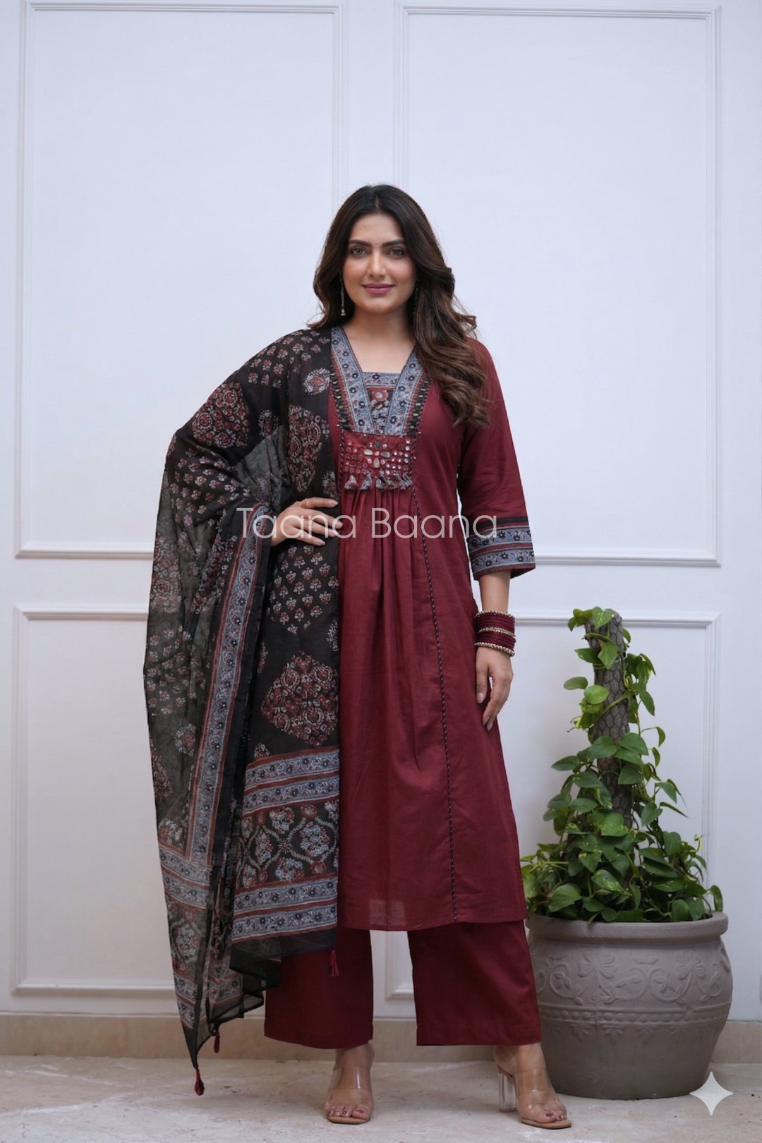 Dupatta Plazo Set