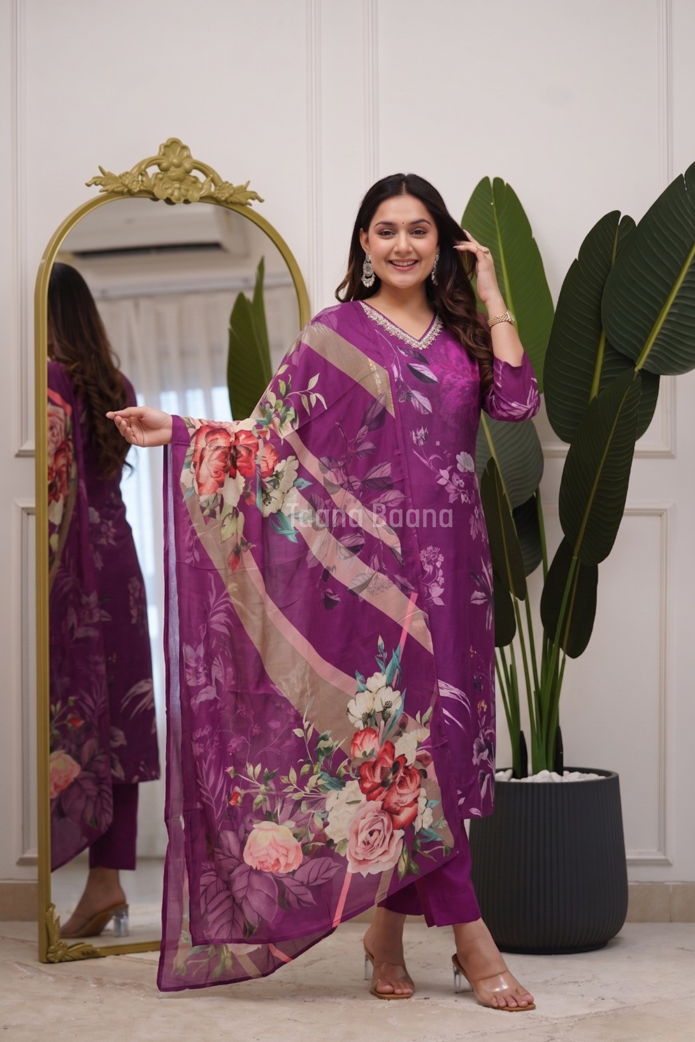 Dupatta Pant Set