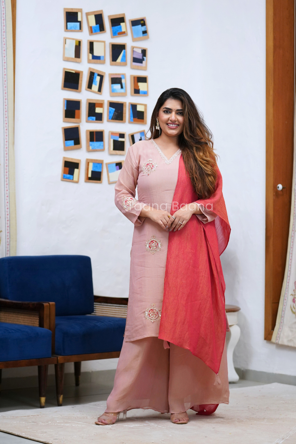 Dupatta Plazo Set