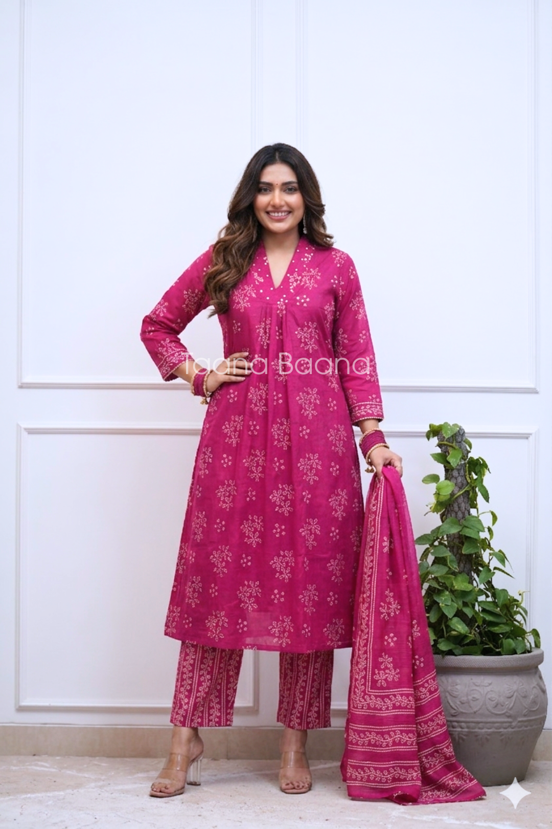 Dupatta Plazo Set