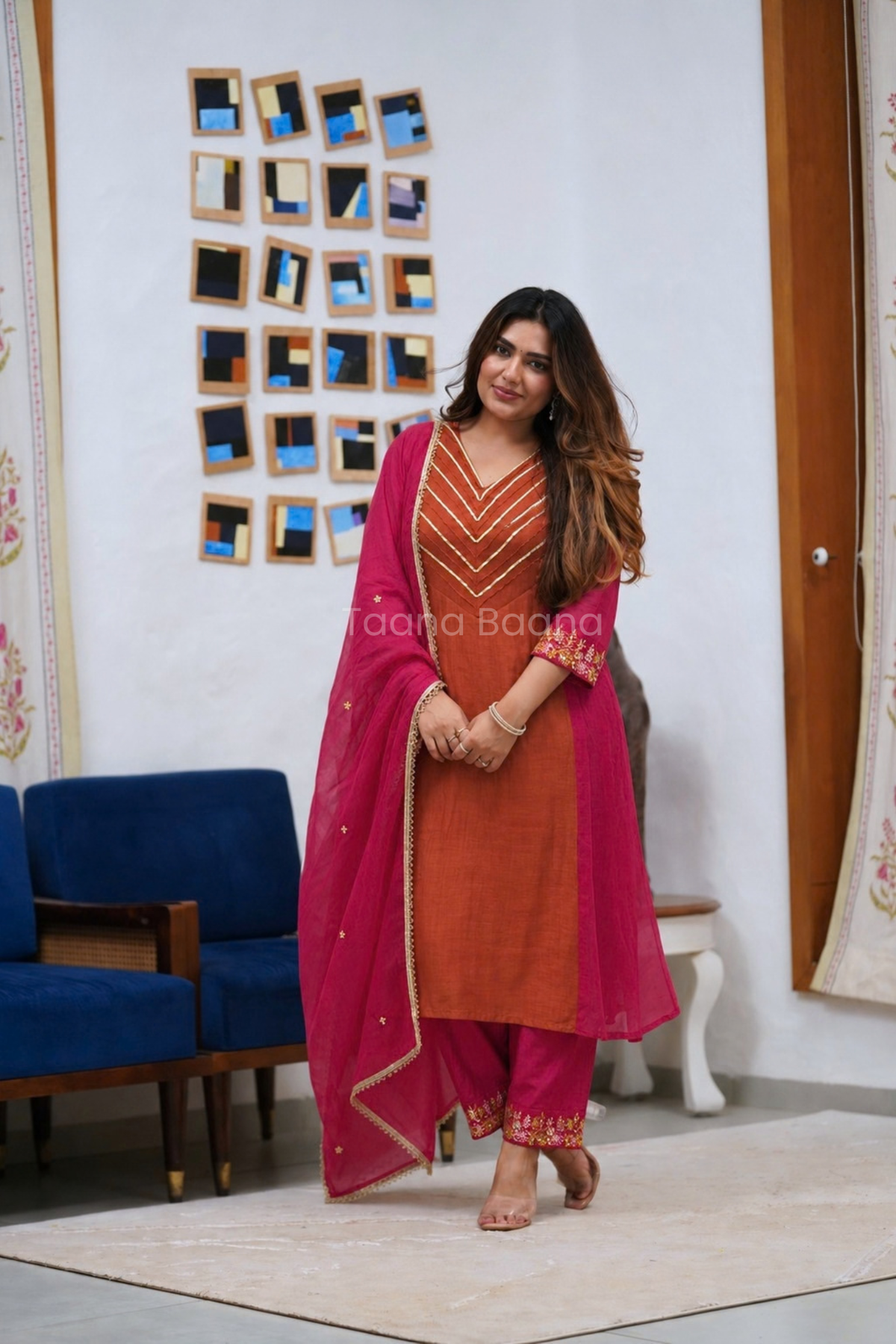 Dupatta Pant Set