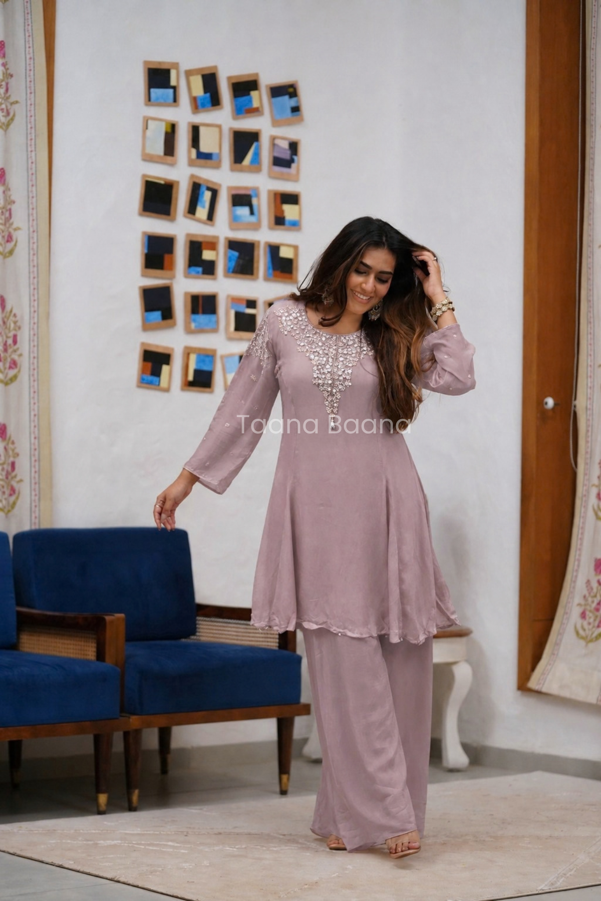 Dupatta Plazo Set