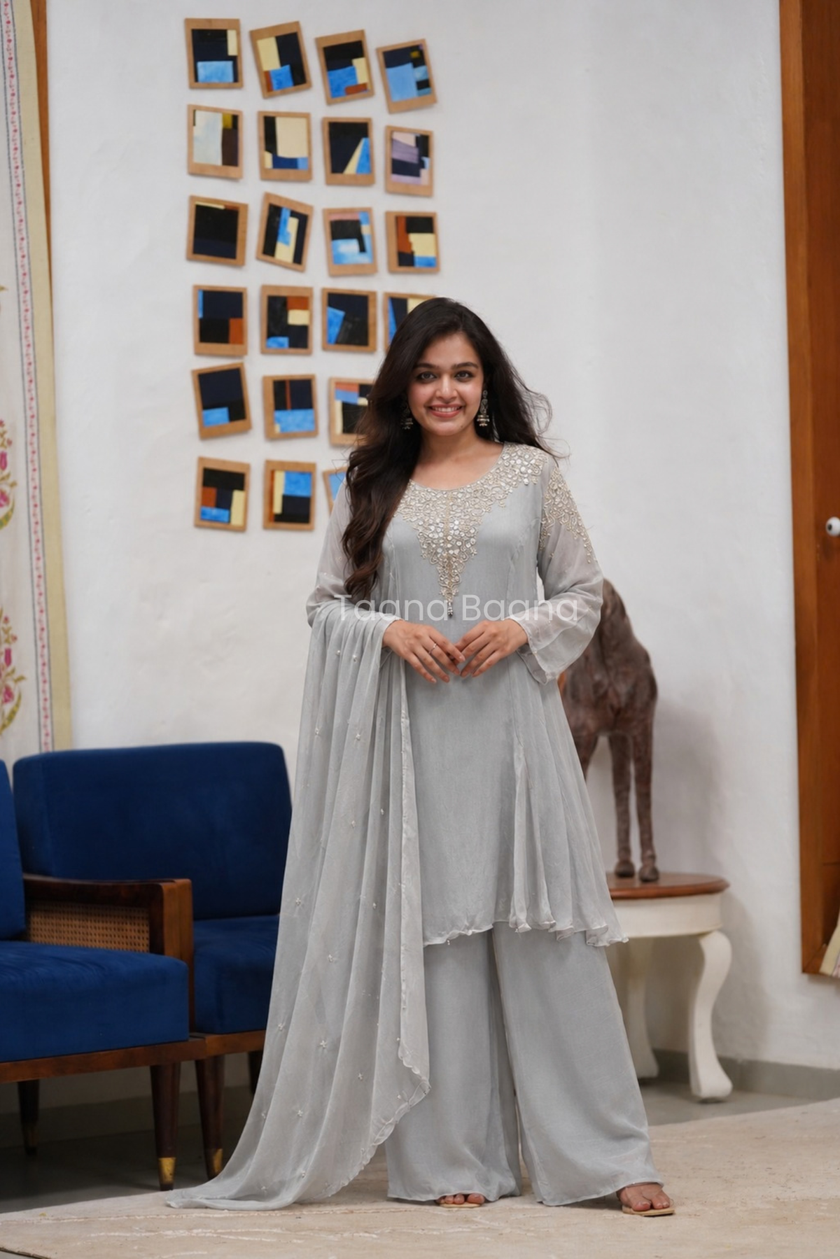 Dupatta Plazo Set