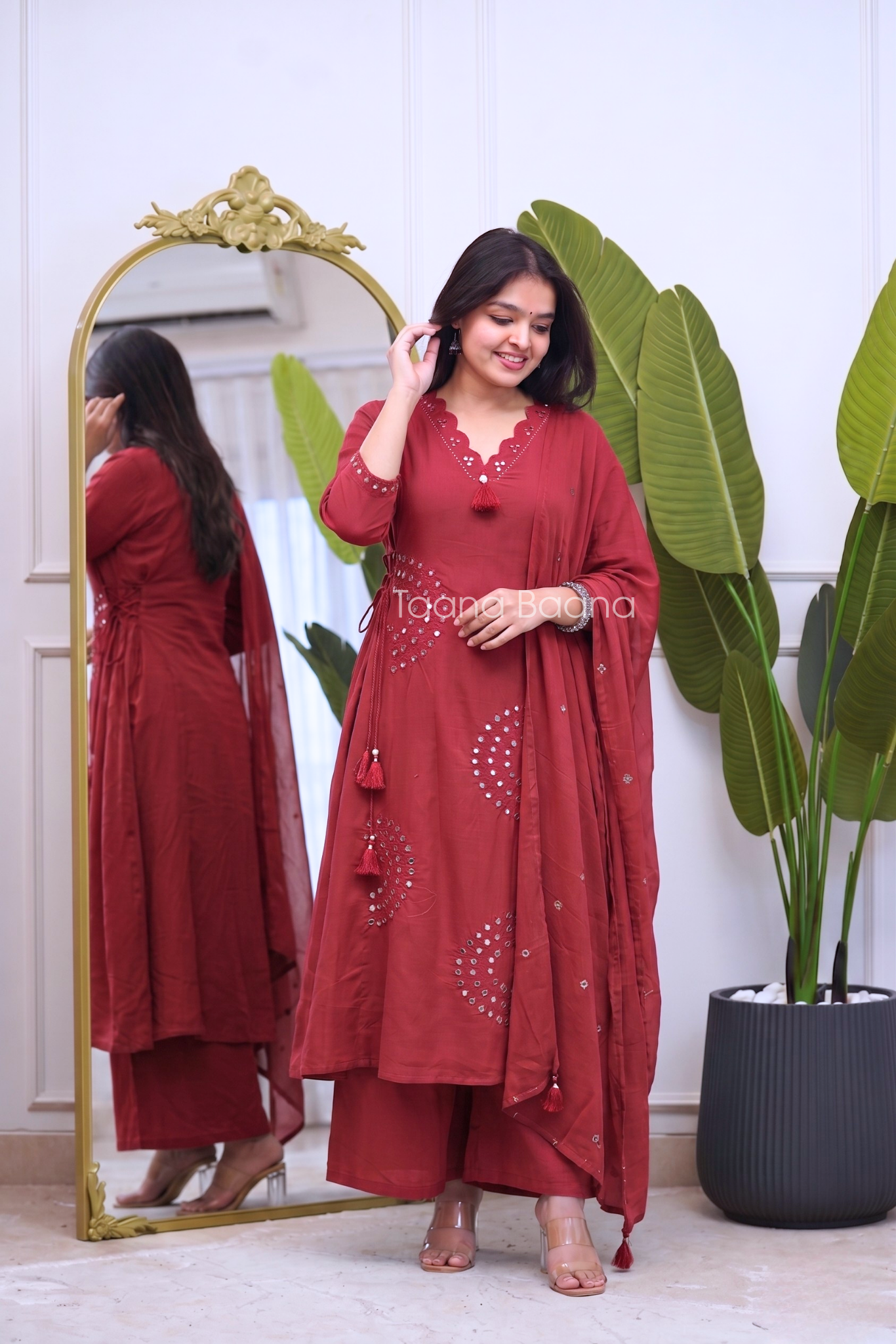 Dupatta Plazo Set