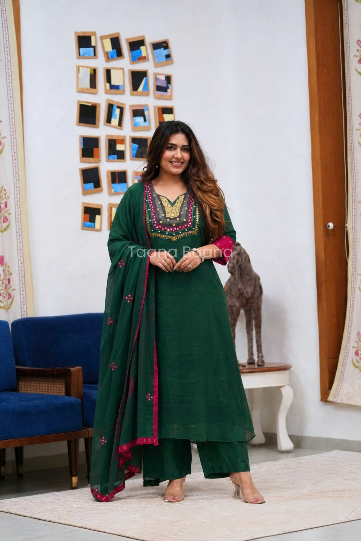 Dupatta Pant Set
