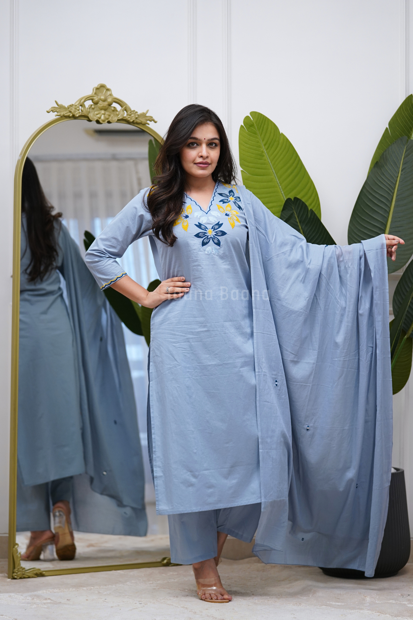 Dupatta Pant Set