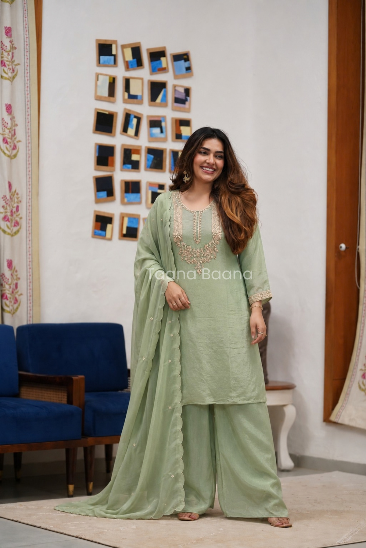 Dupatta Pant Set