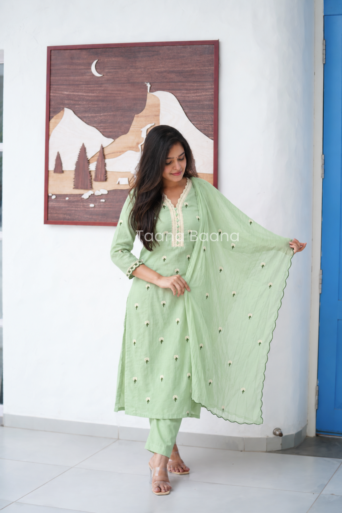 Dupatta Pant Set