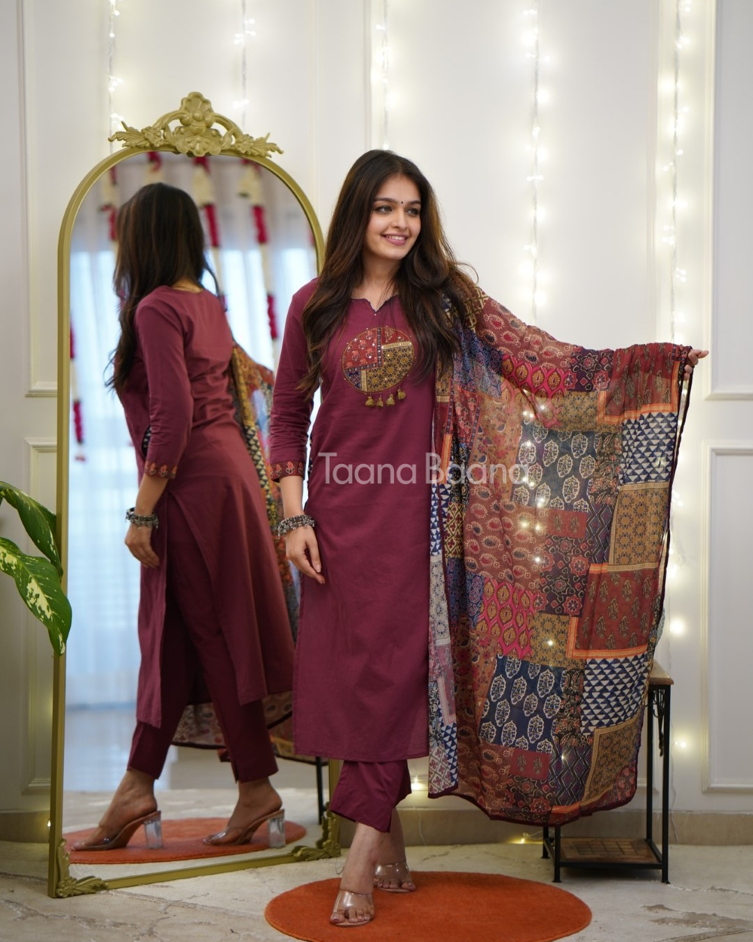 Dupatta Pants Set