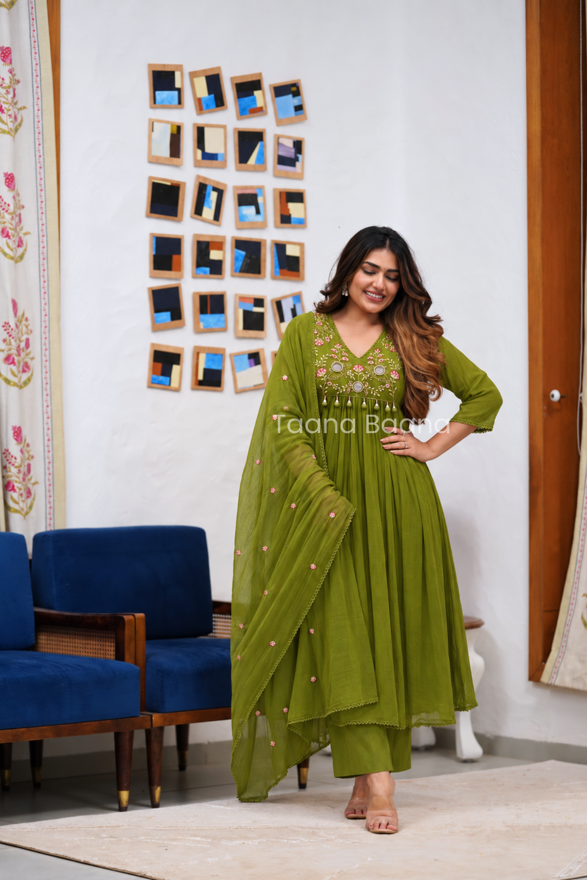 Dupatta Pant Set