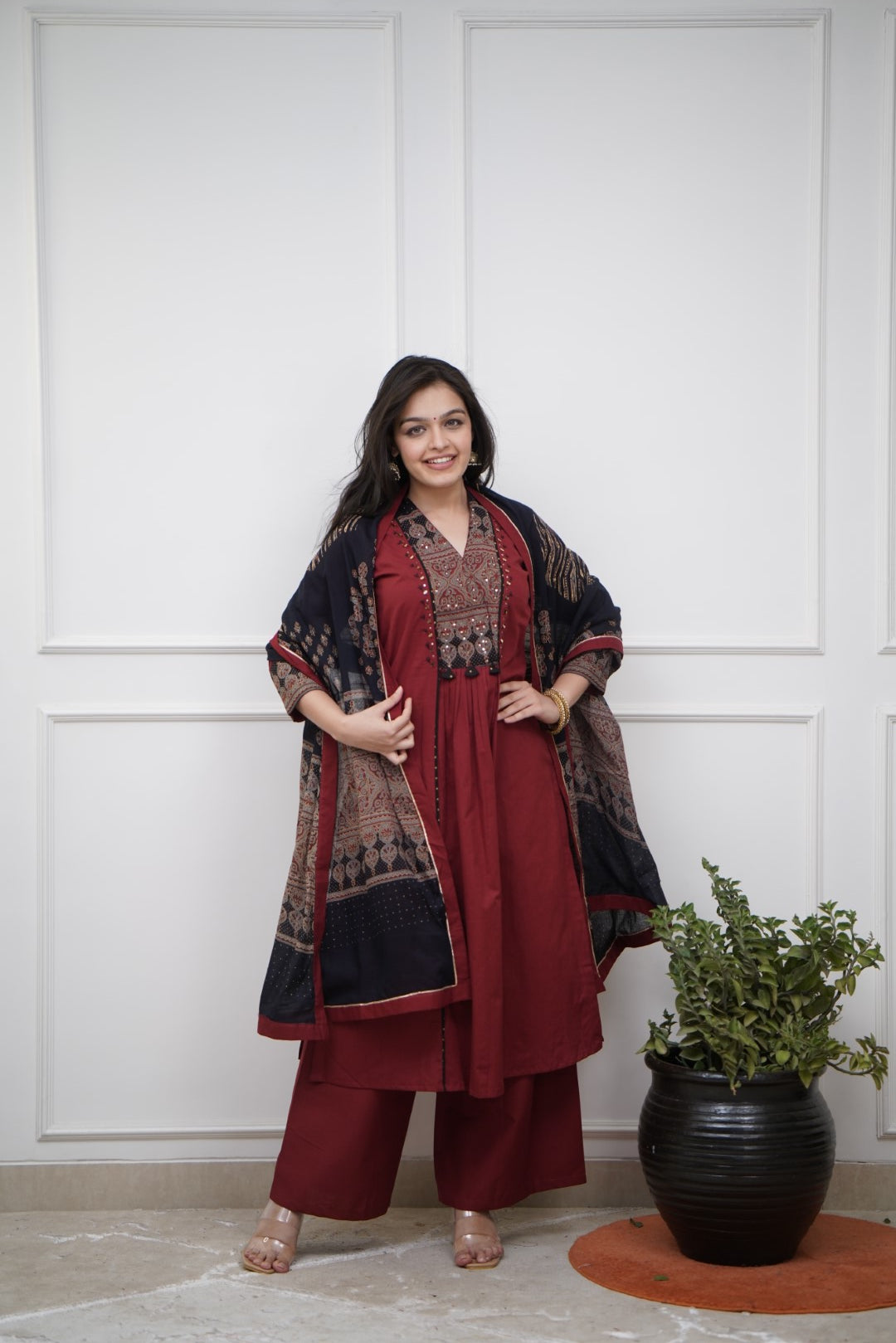 Dupatta Pants Set