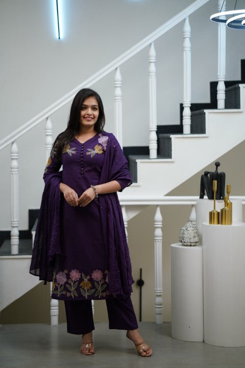 Dupatta Pants Set