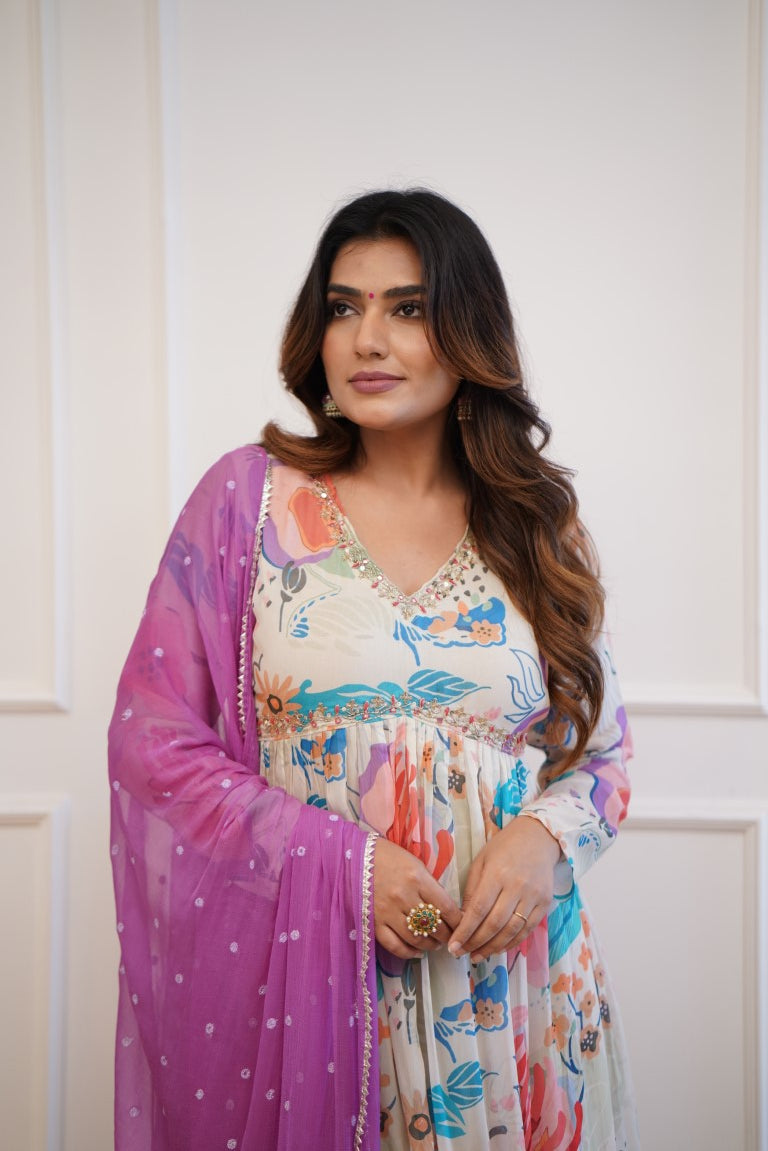 Dupatta Pants Set