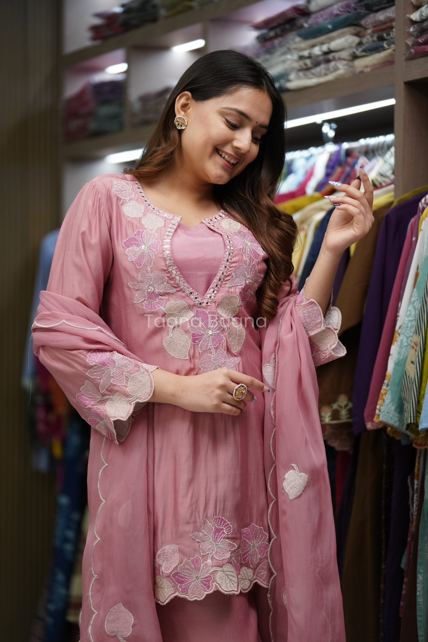 Dupatta Plazo Set