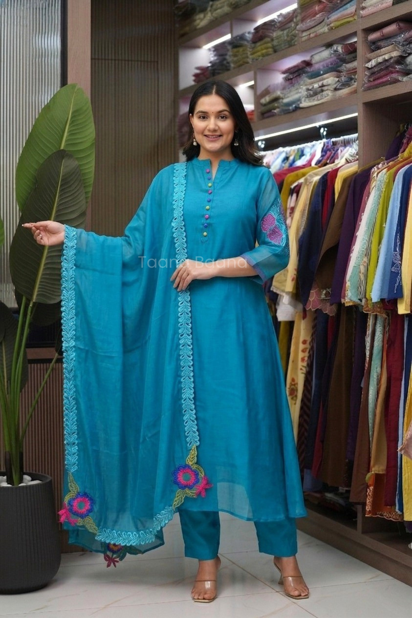 Dupatta Pant Set