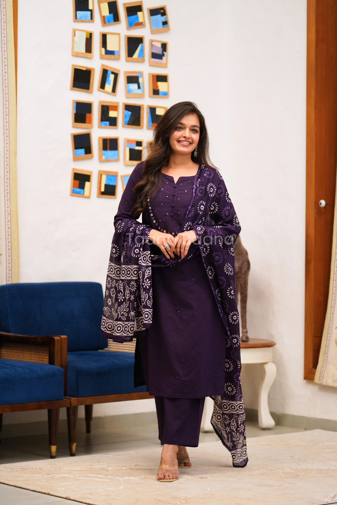 Dupatta Plazo Set