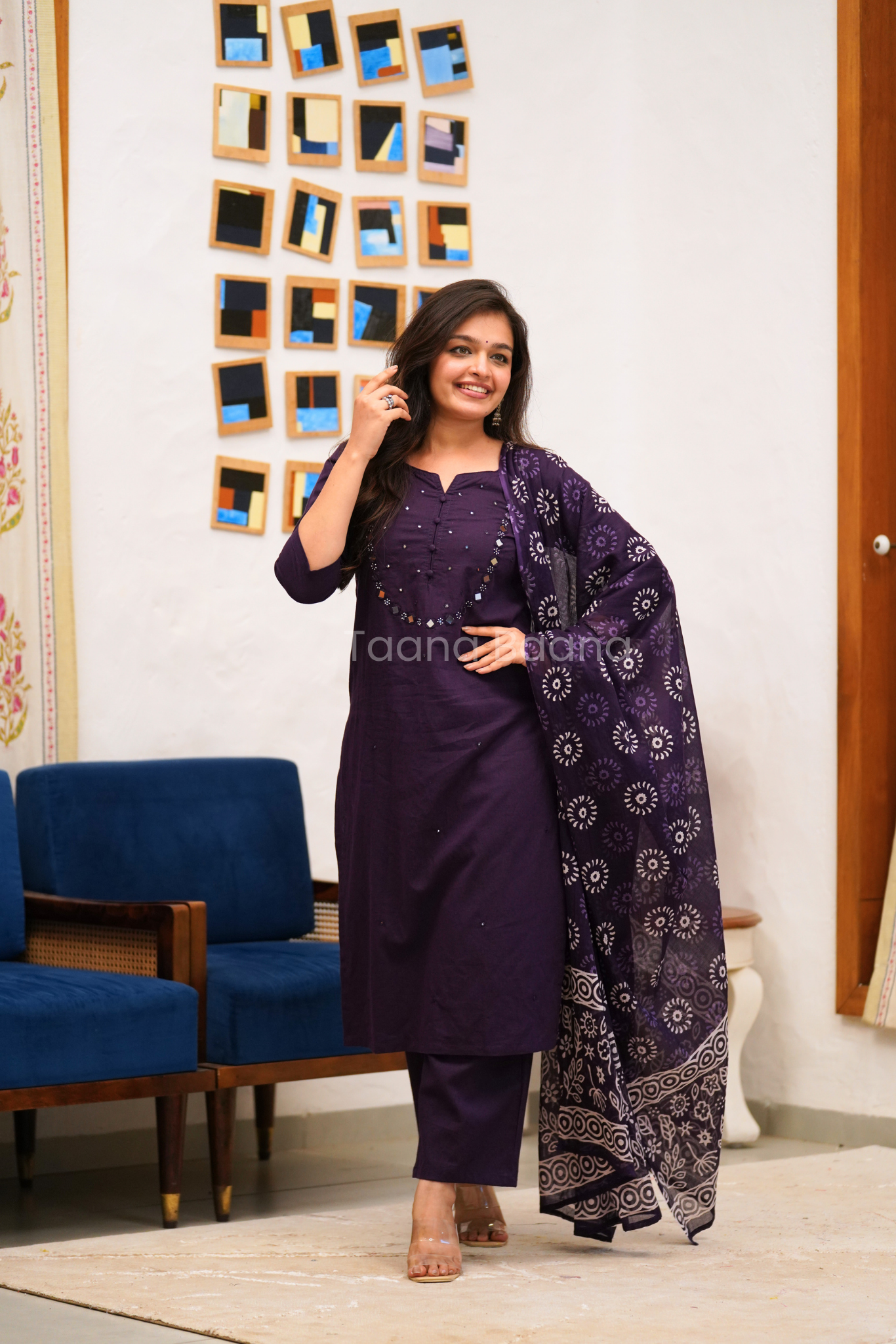 Dupatta Plazo Set