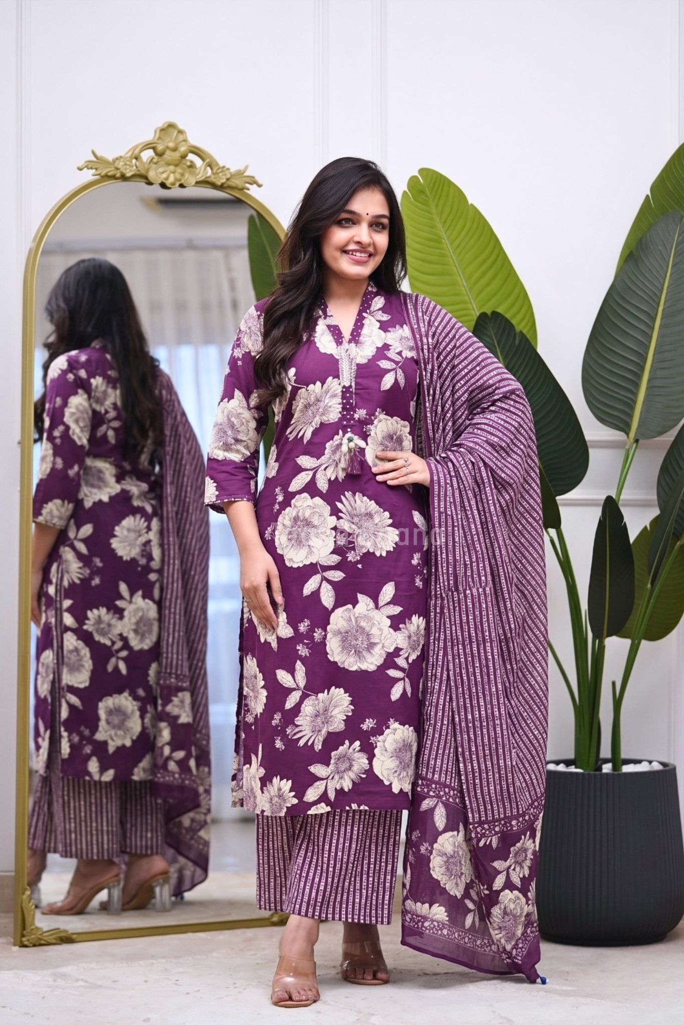 Dupatta Plazo Set