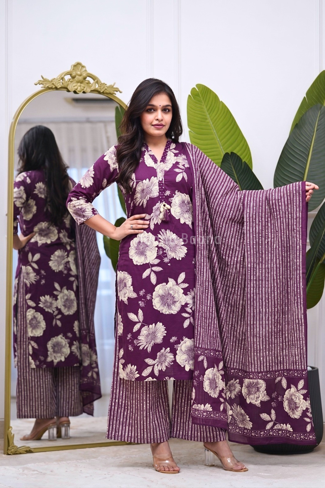 Dupatta Plazo Set