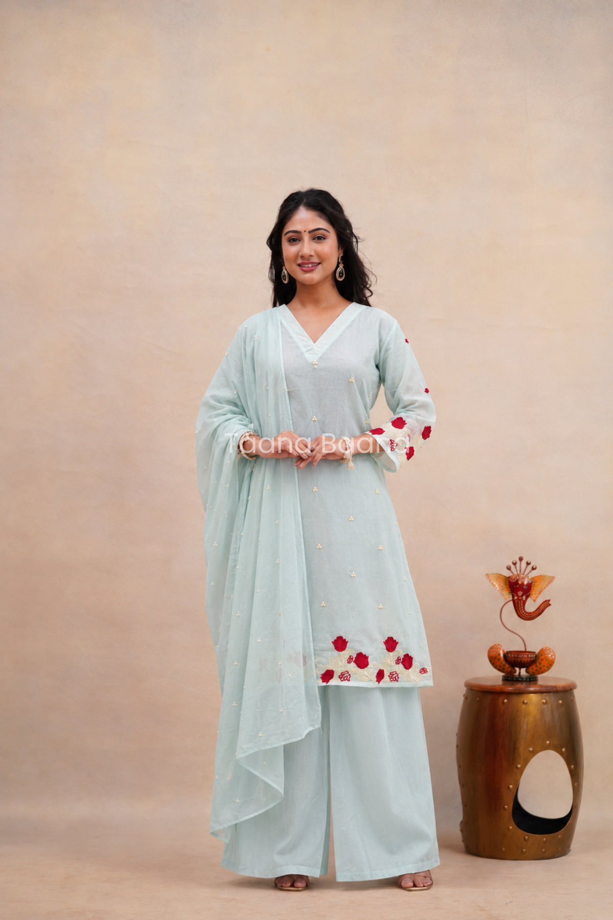 Dupatta Plazo Set