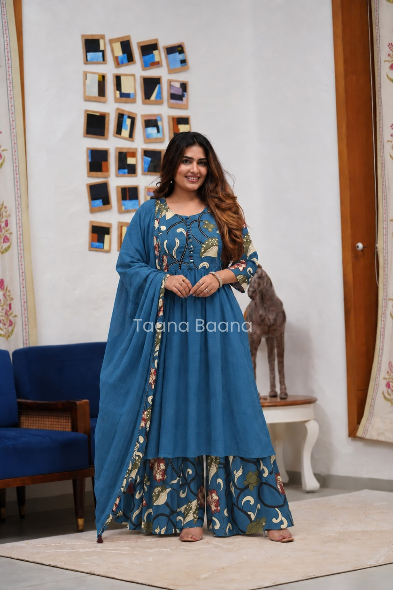 Dupatta Plazo Set