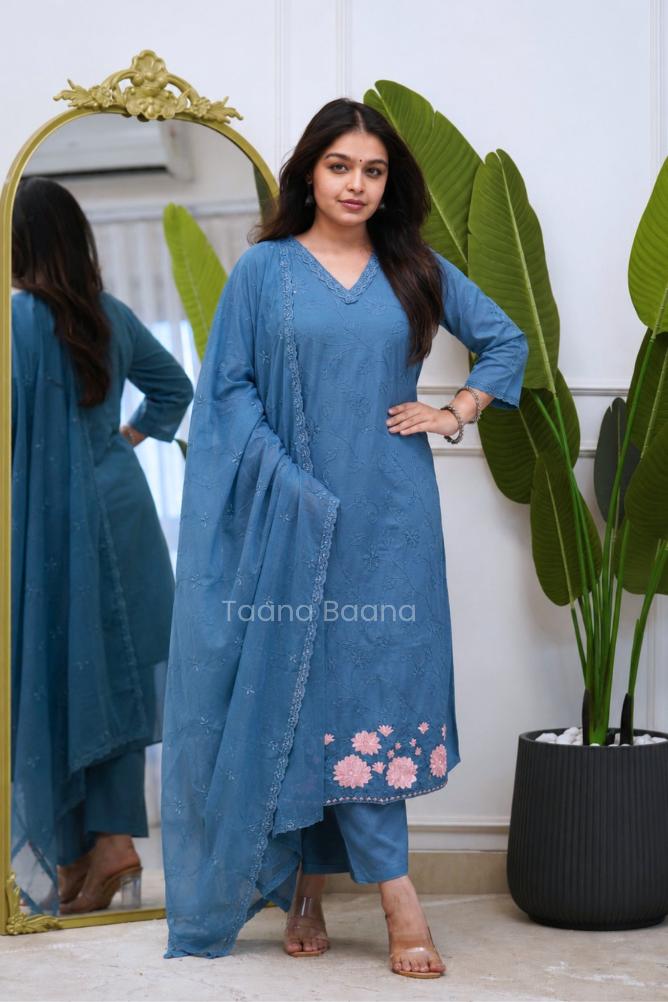 Dupatta Pant Set