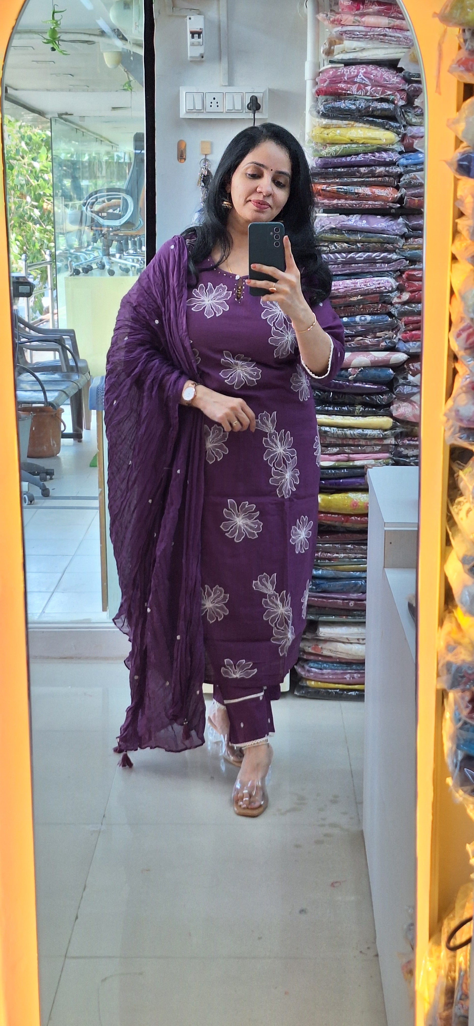 Dupatta Pants Set