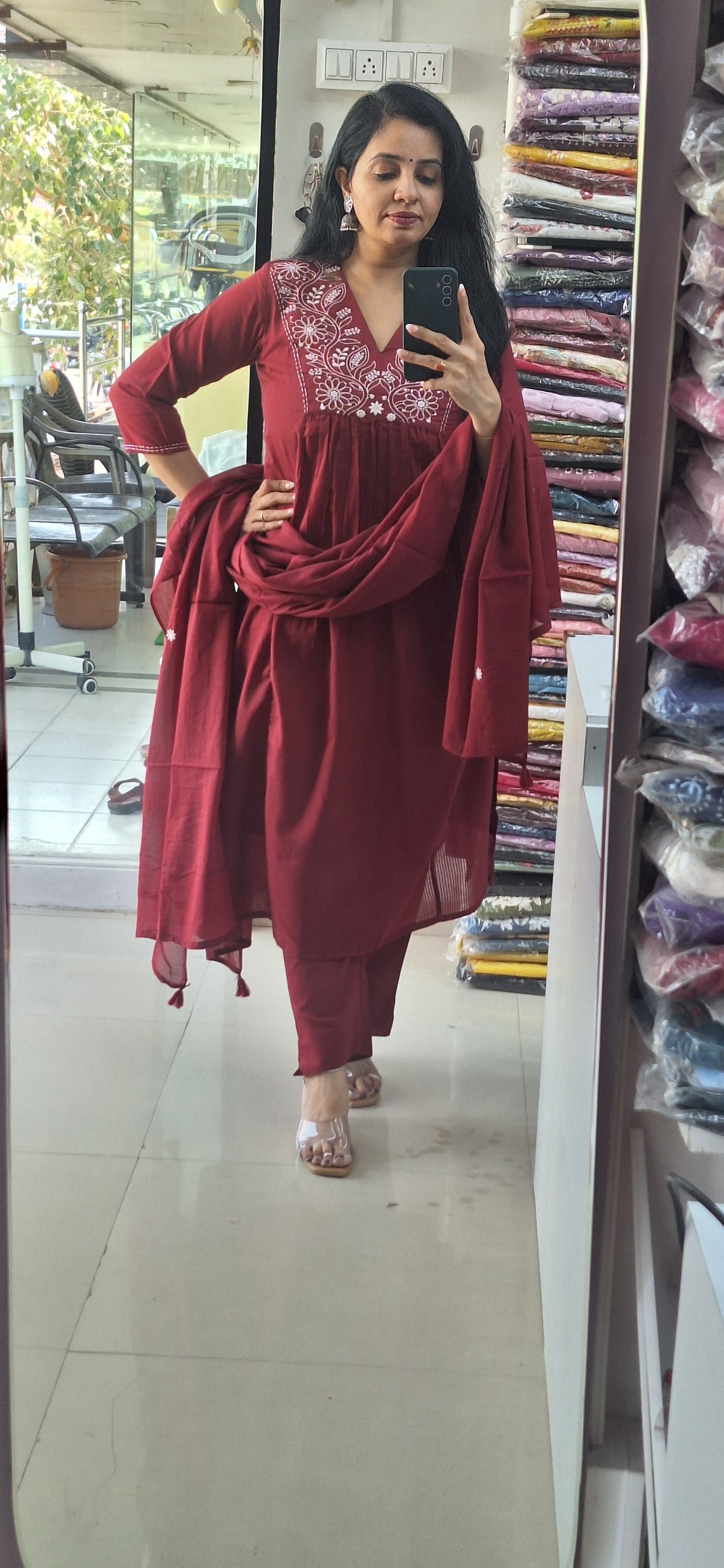 Dupatta Pants Set
