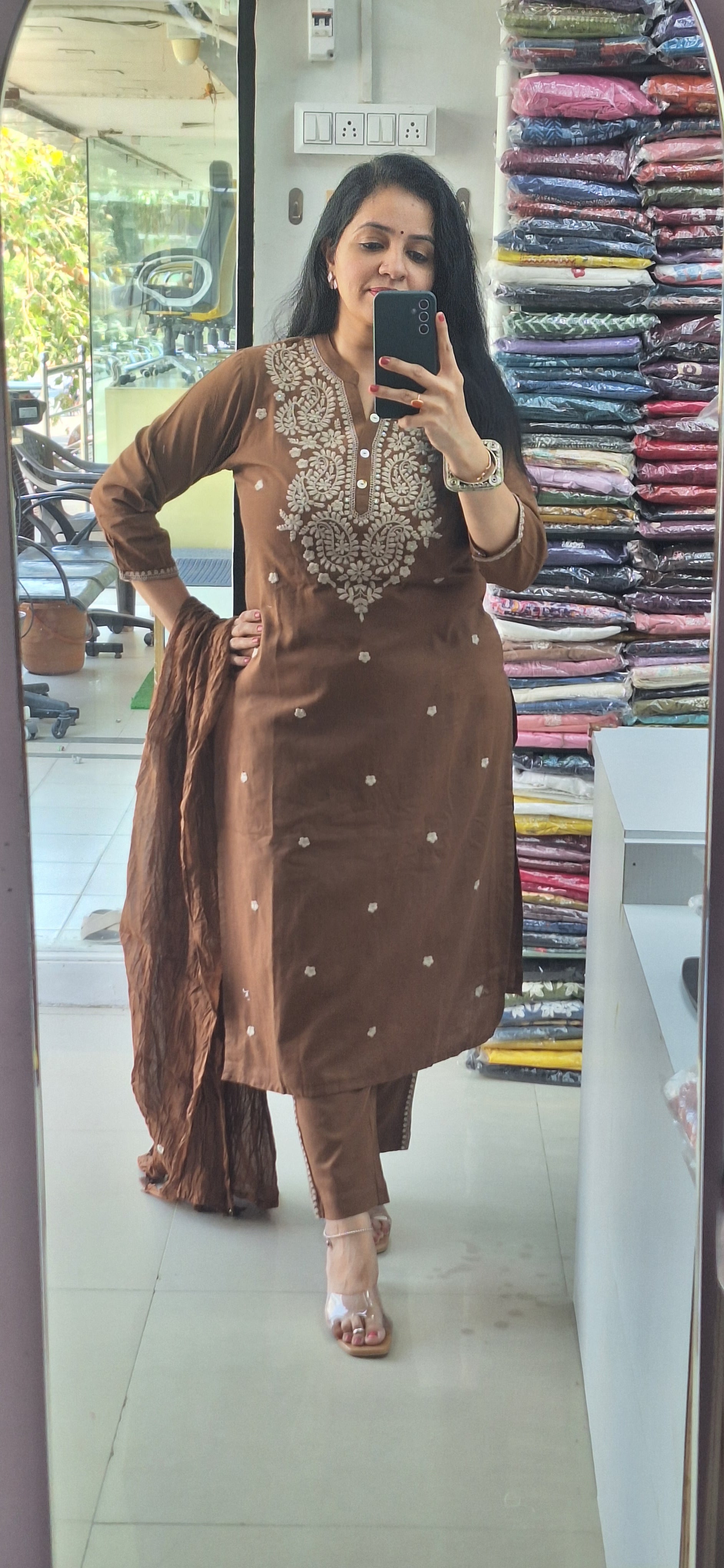 Dupatta Pants Set