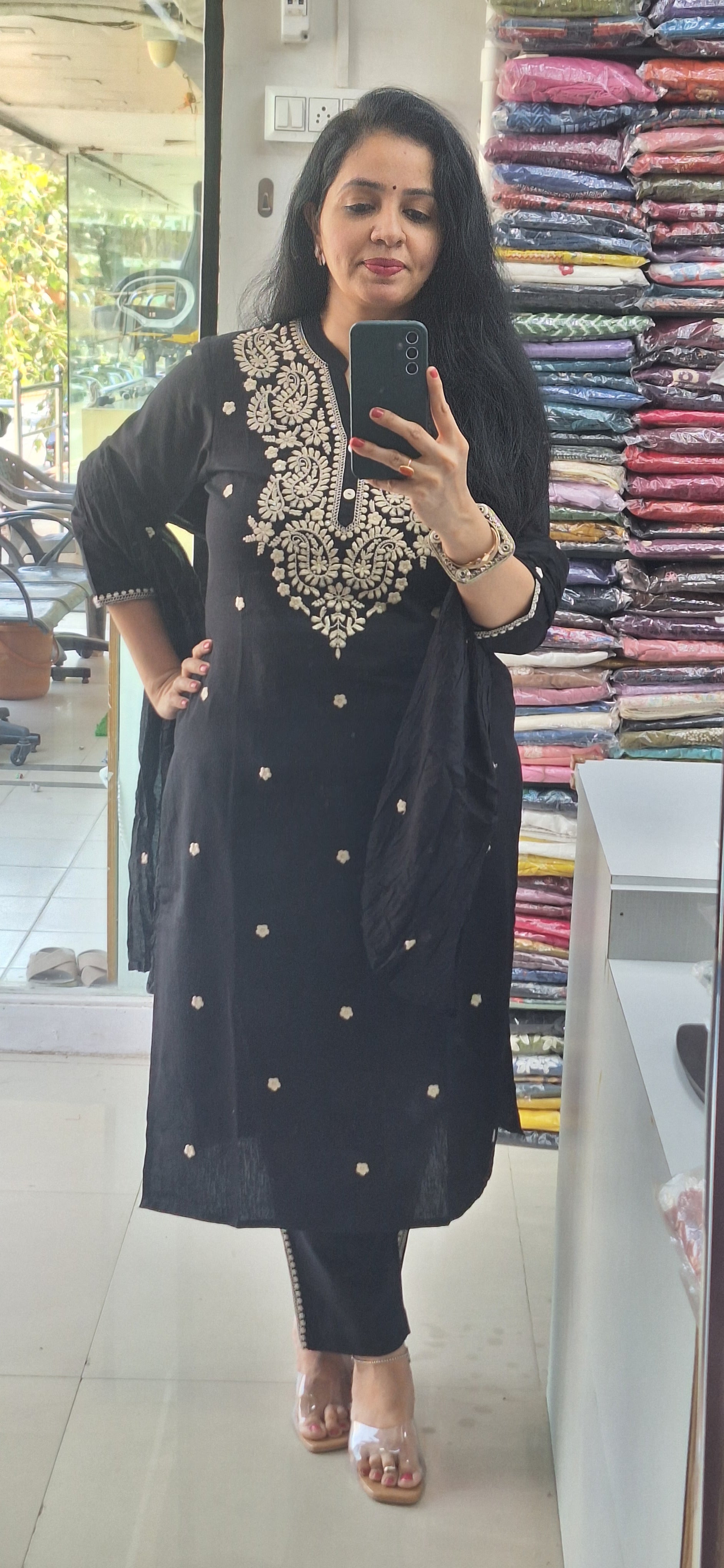 Dupatta Pants Set