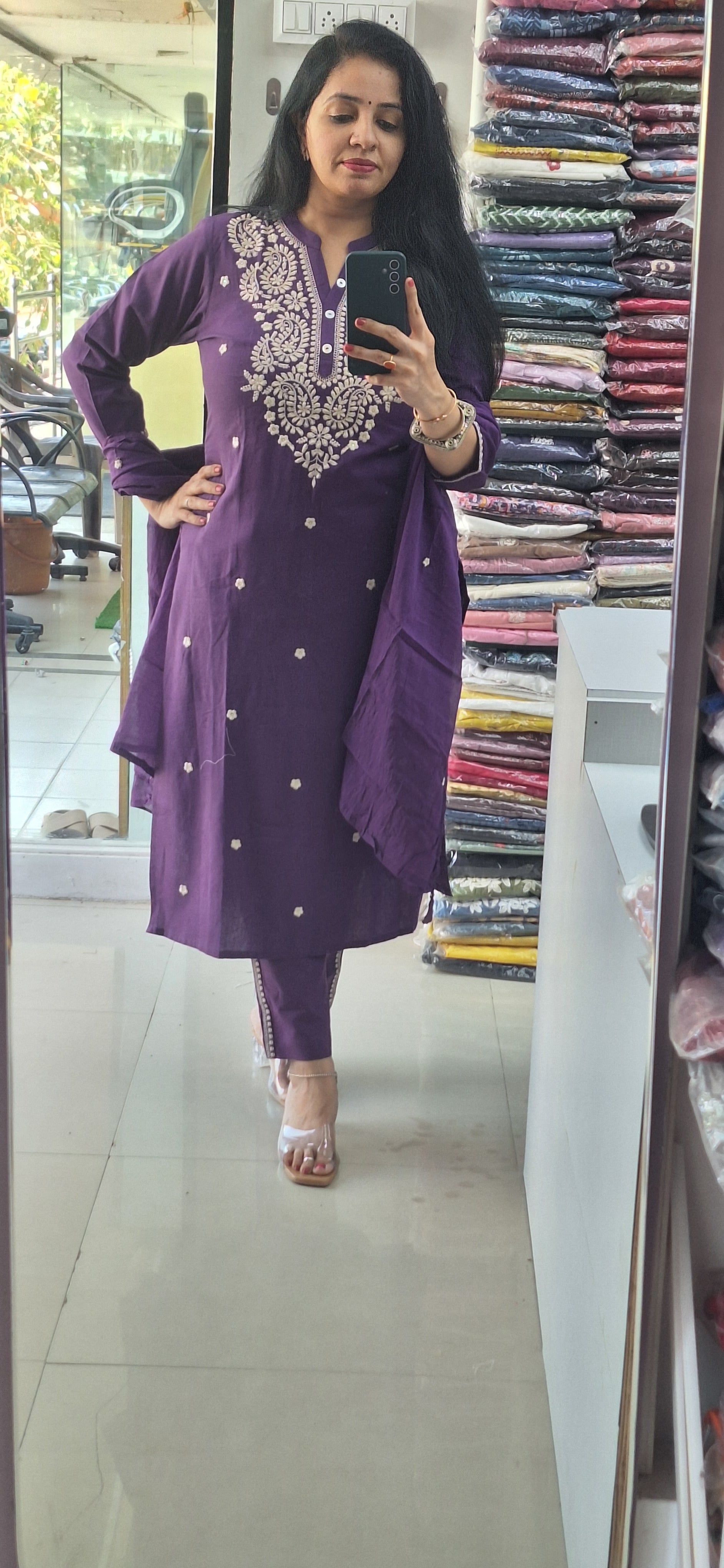 Dupatta Pants Set