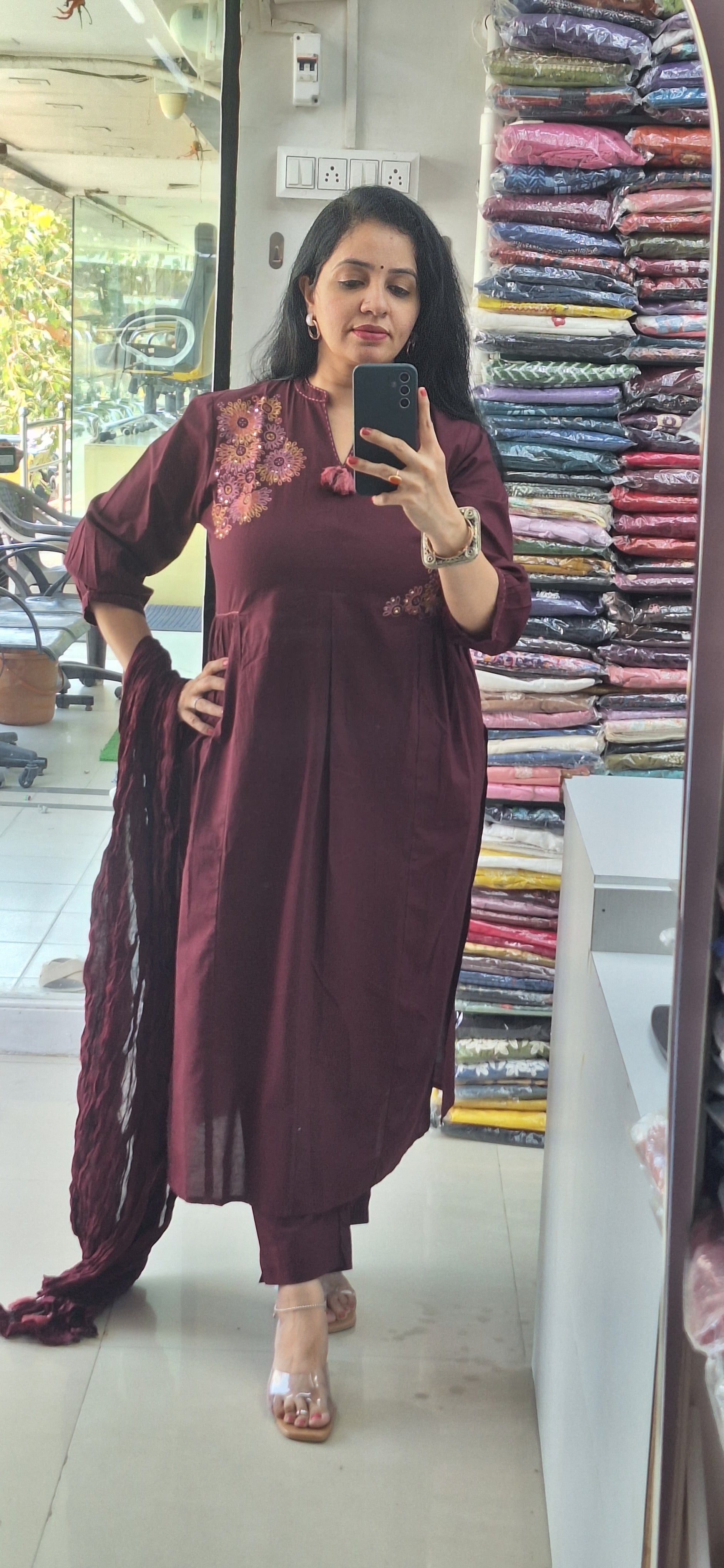 Dupatta Pants Set