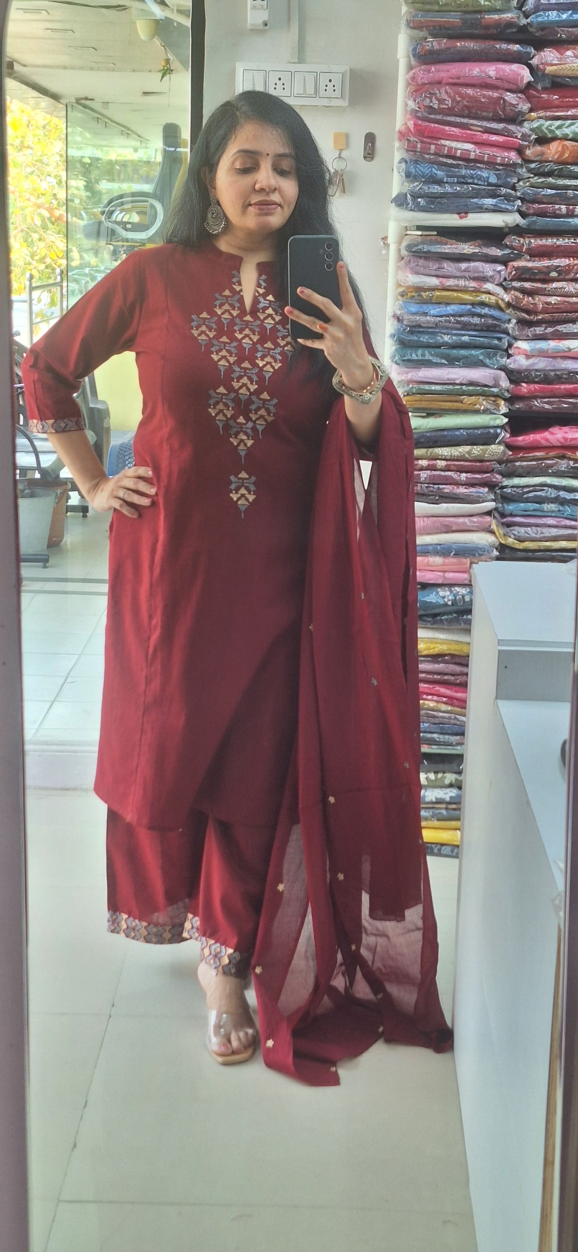 Dupatta Pants Set