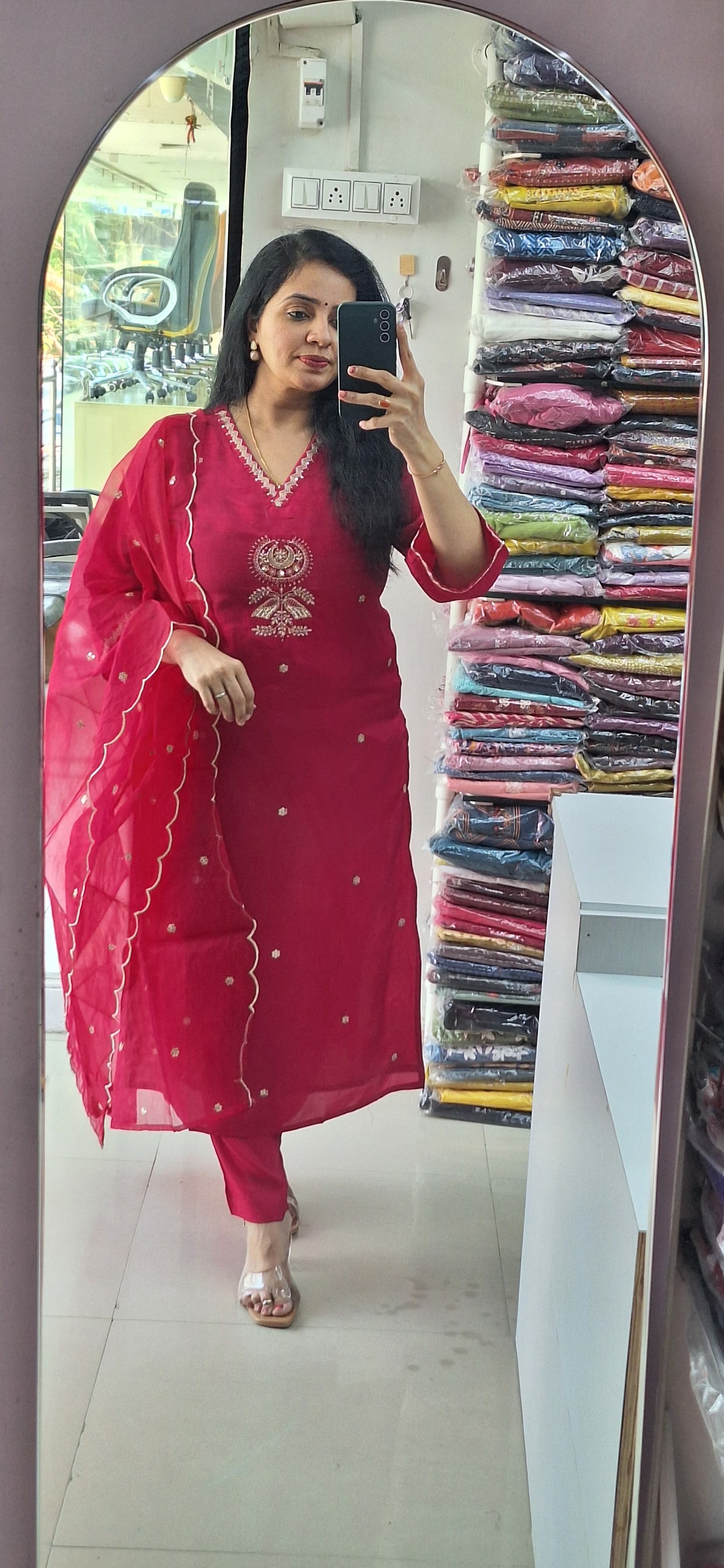 Dupatta Pants Set