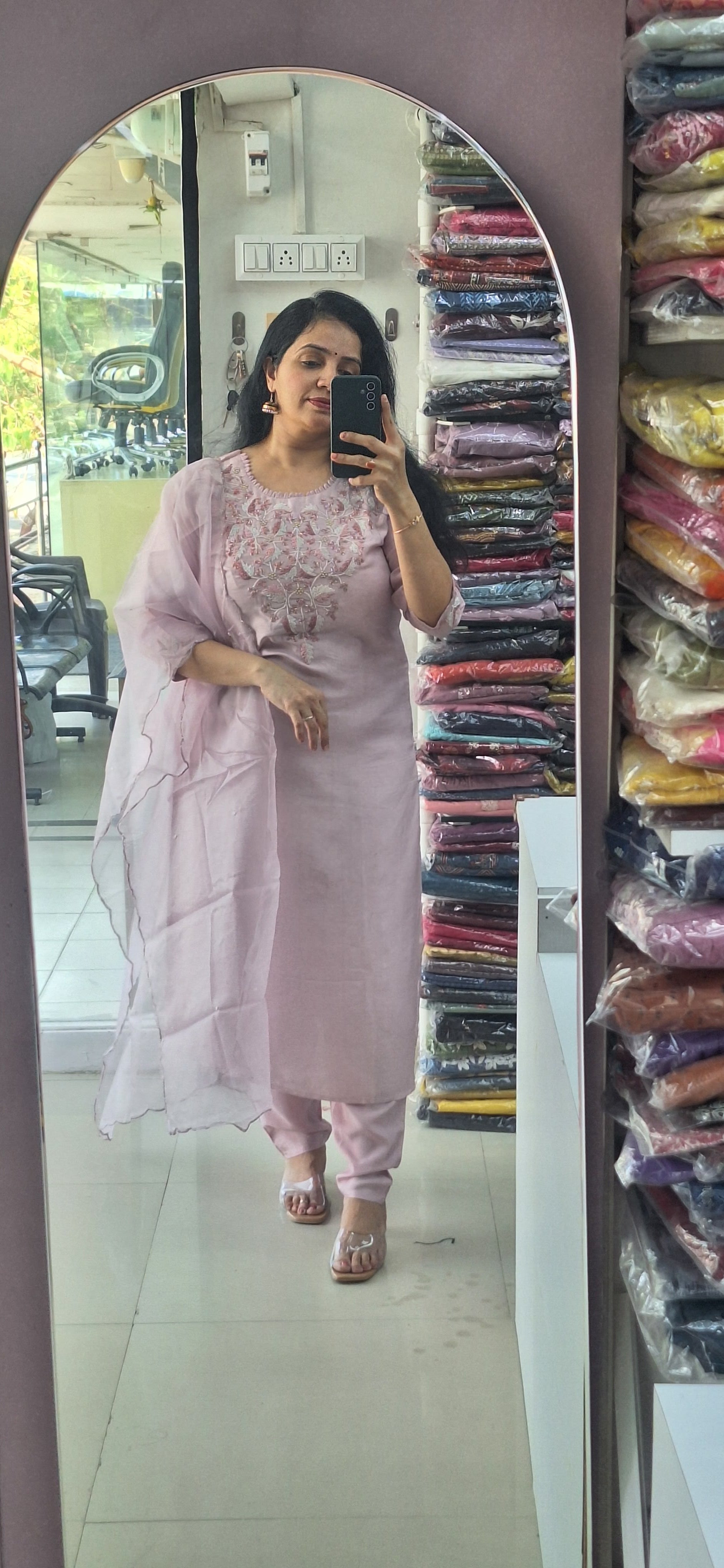 Dupatta Pants Set