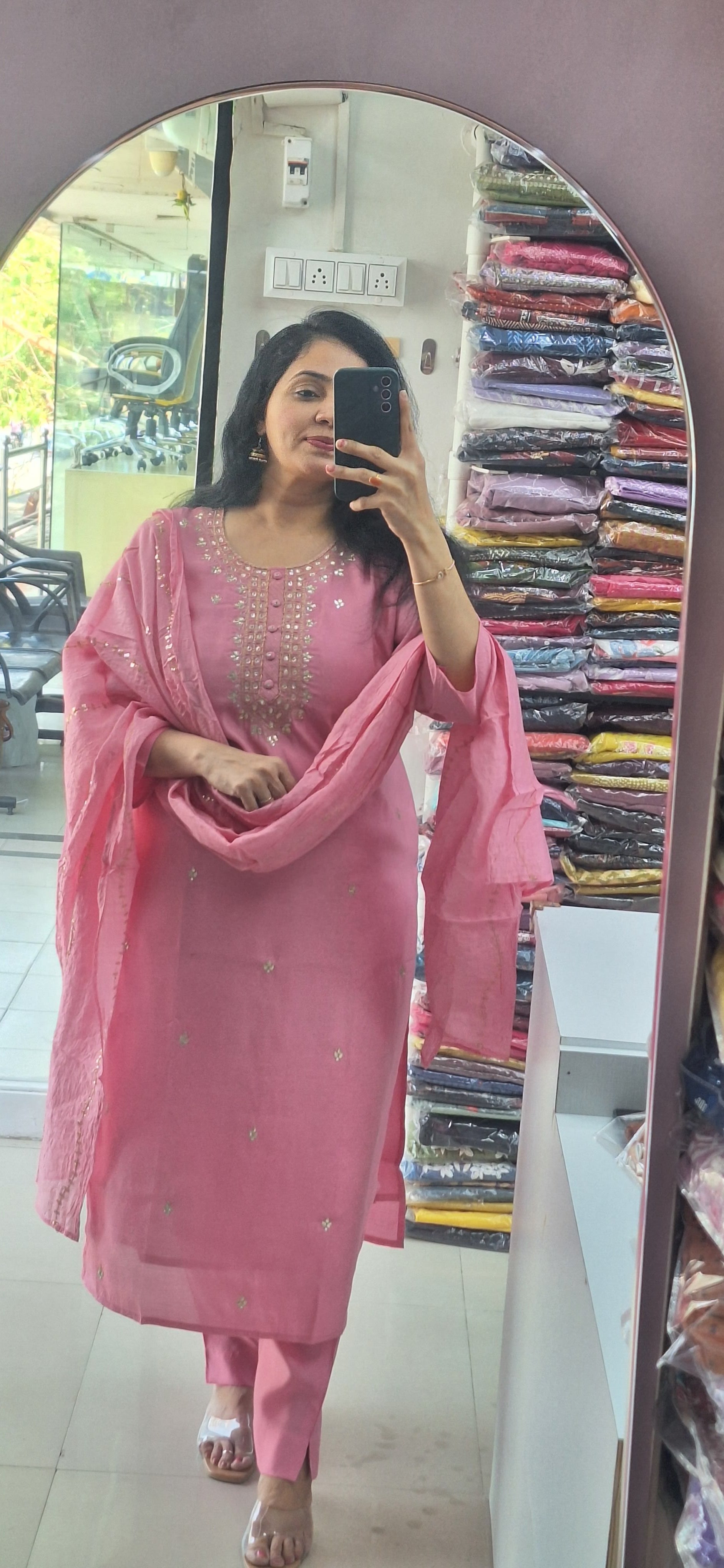 Dupatta Pants Set