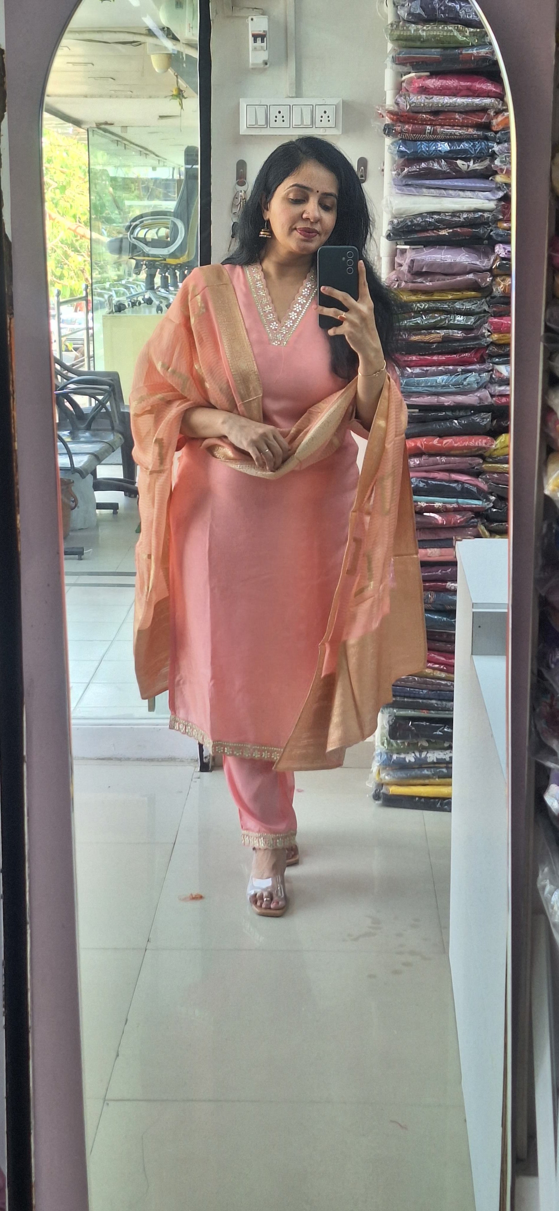 Dupatta Pants Set