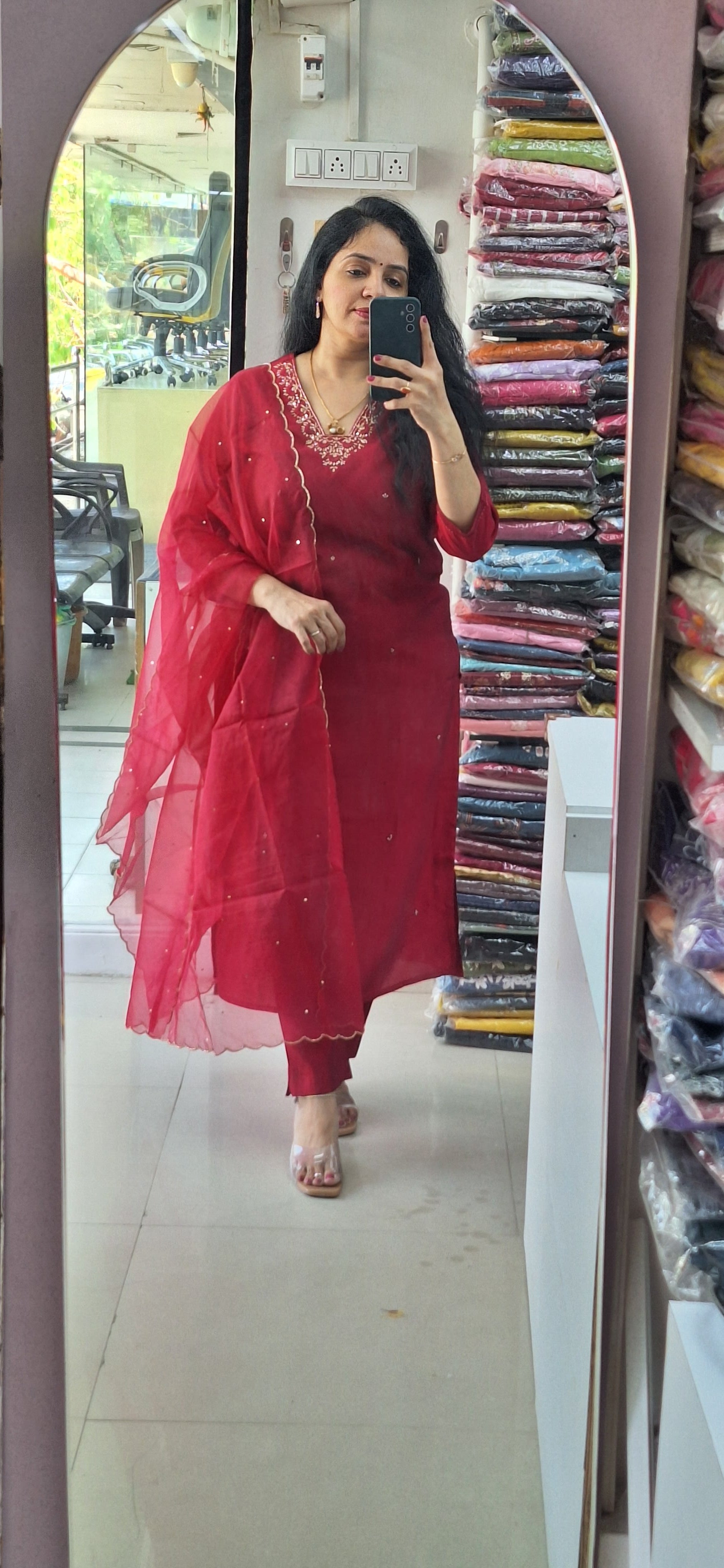 Dupatta Pants Set