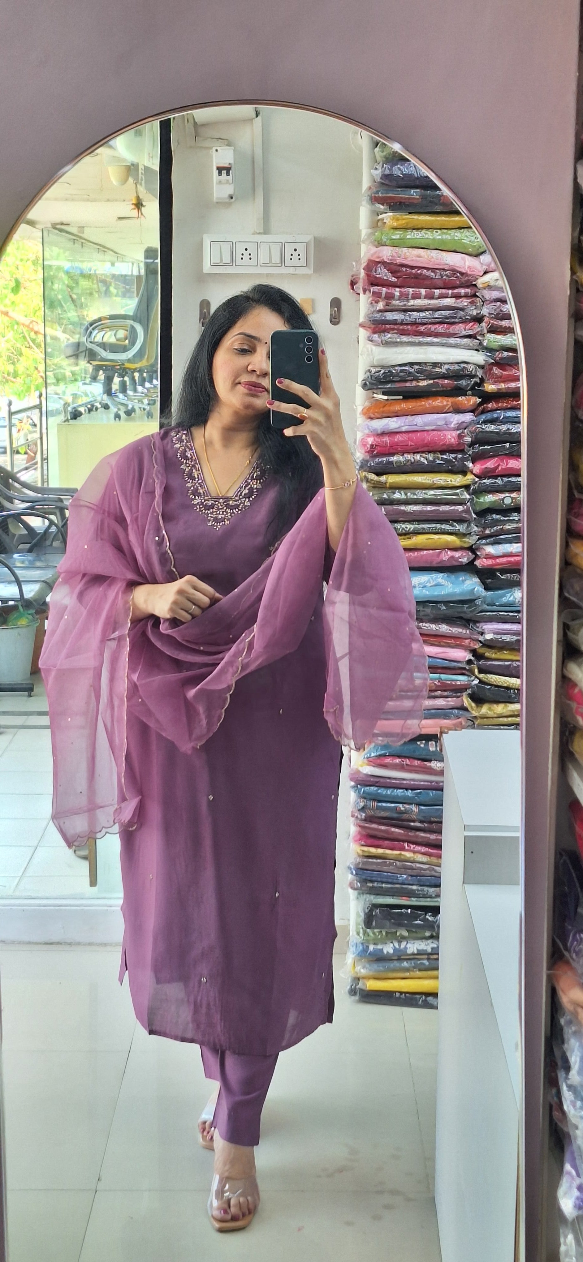 Dupatta Pants Set
