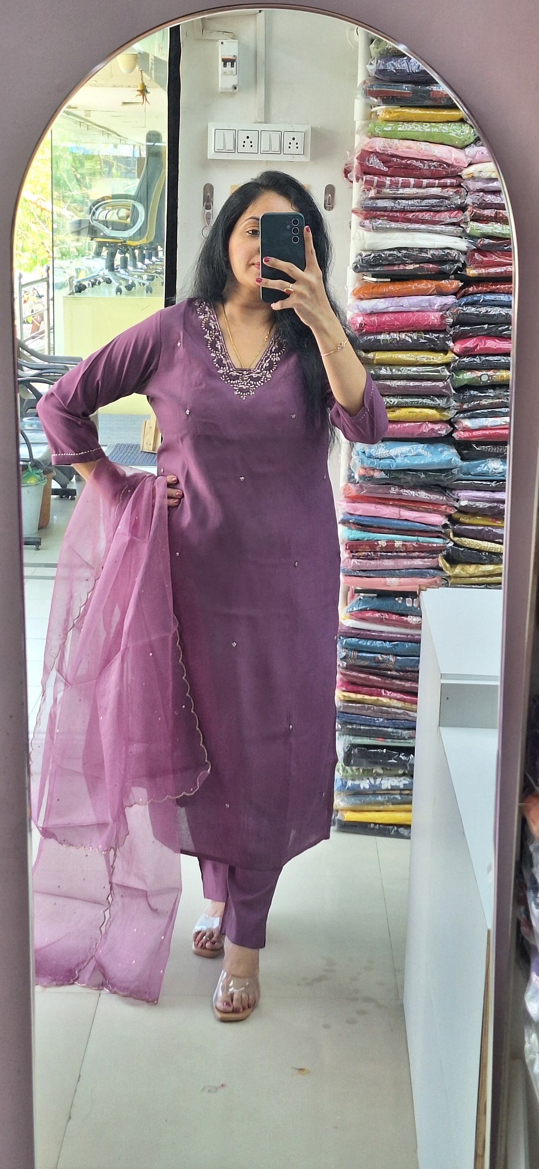 Dupatta Pants Set